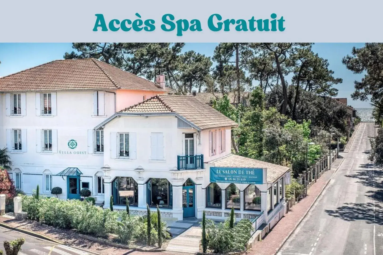 Property building in The Originals Boutique Hôtel La Villa Ouest & Spa Property building in The Originals Boutique Hôtel La Villa Ouest & Spa