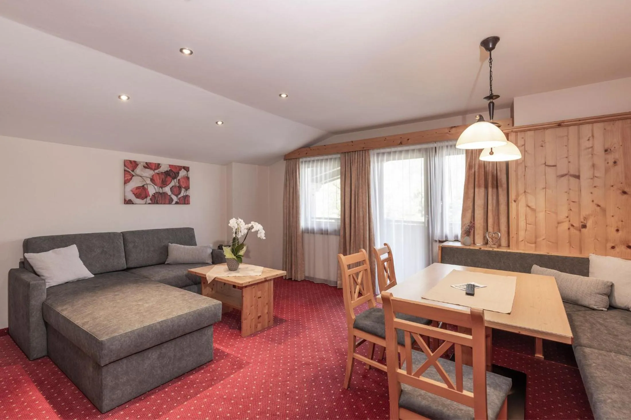 Living room in Panorama Appartements