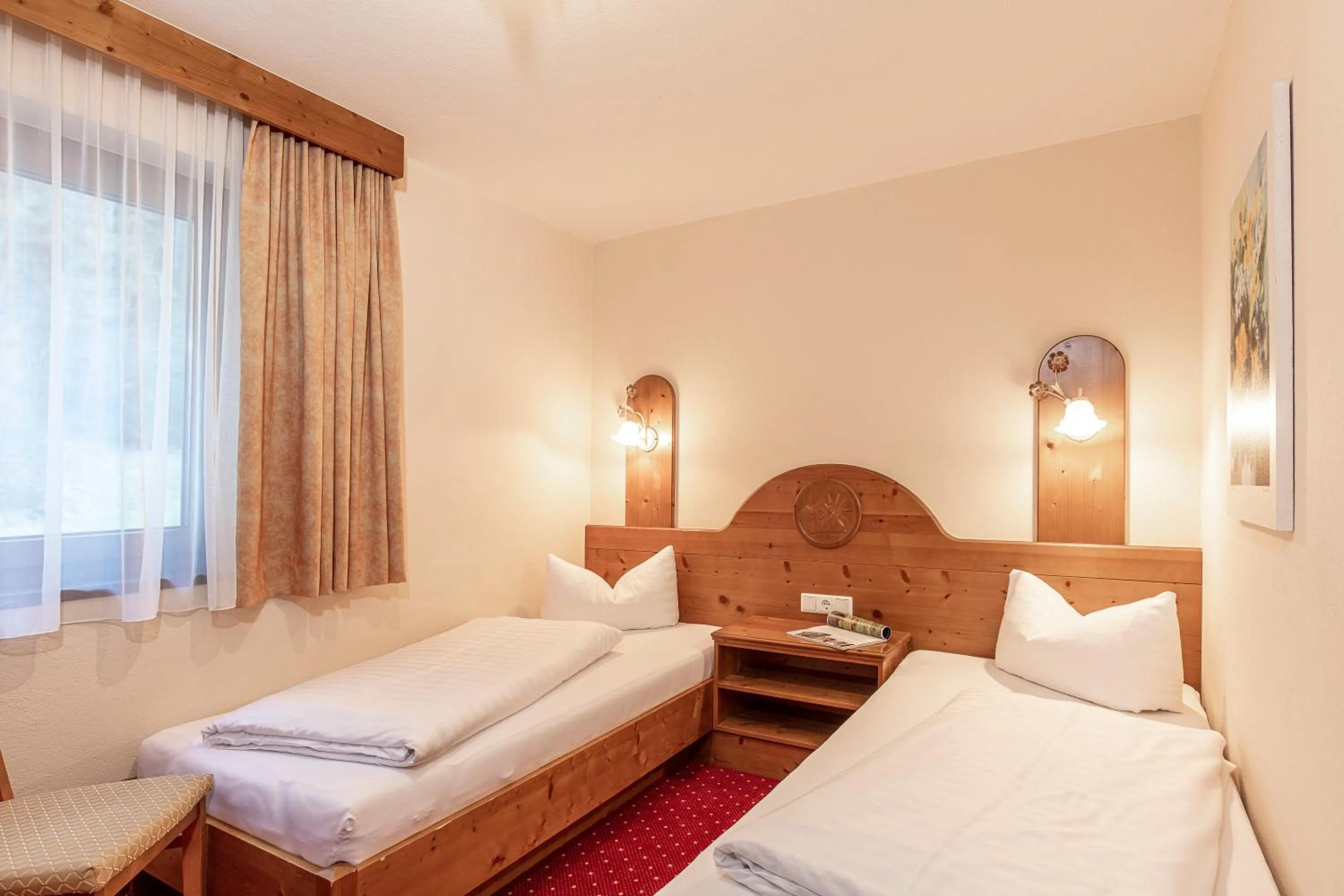 Bedroom, Bed in Panorama Appartements