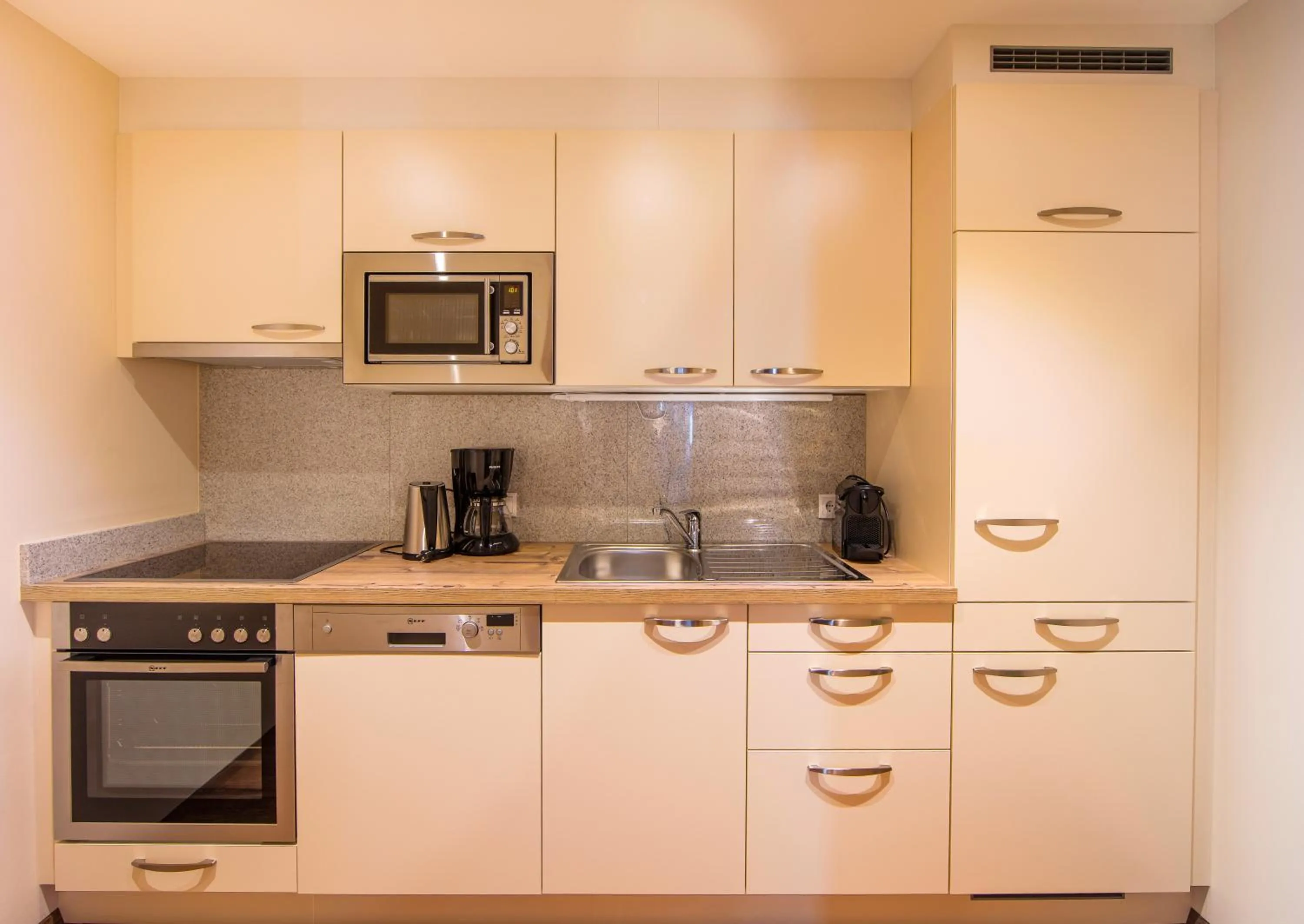 Kitchen or kitchenette in Panorama Appartements