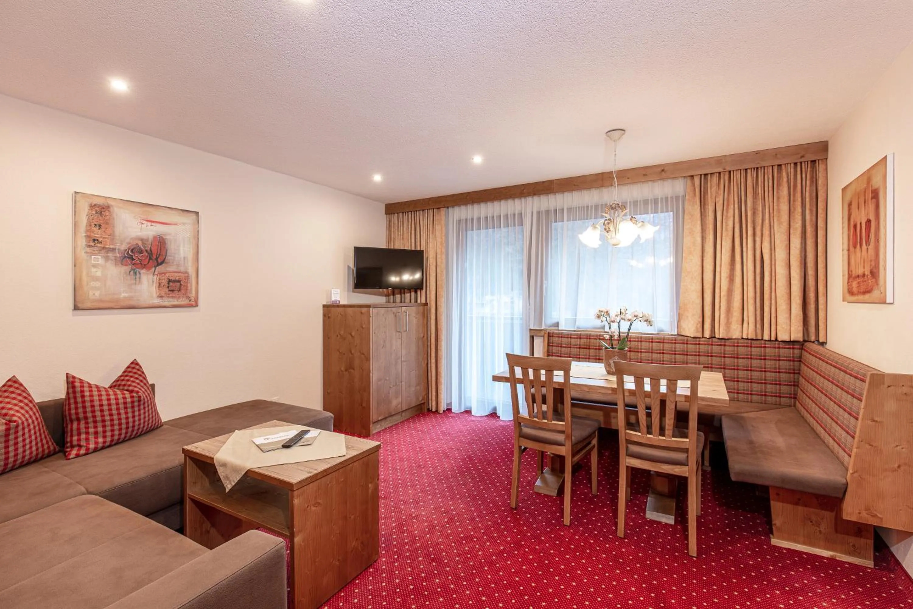 Living room in Panorama Appartements