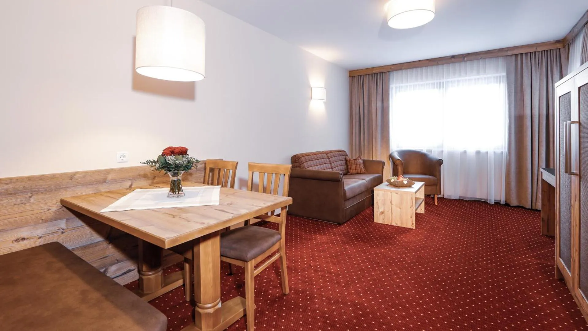 Living room in Panorama Appartements