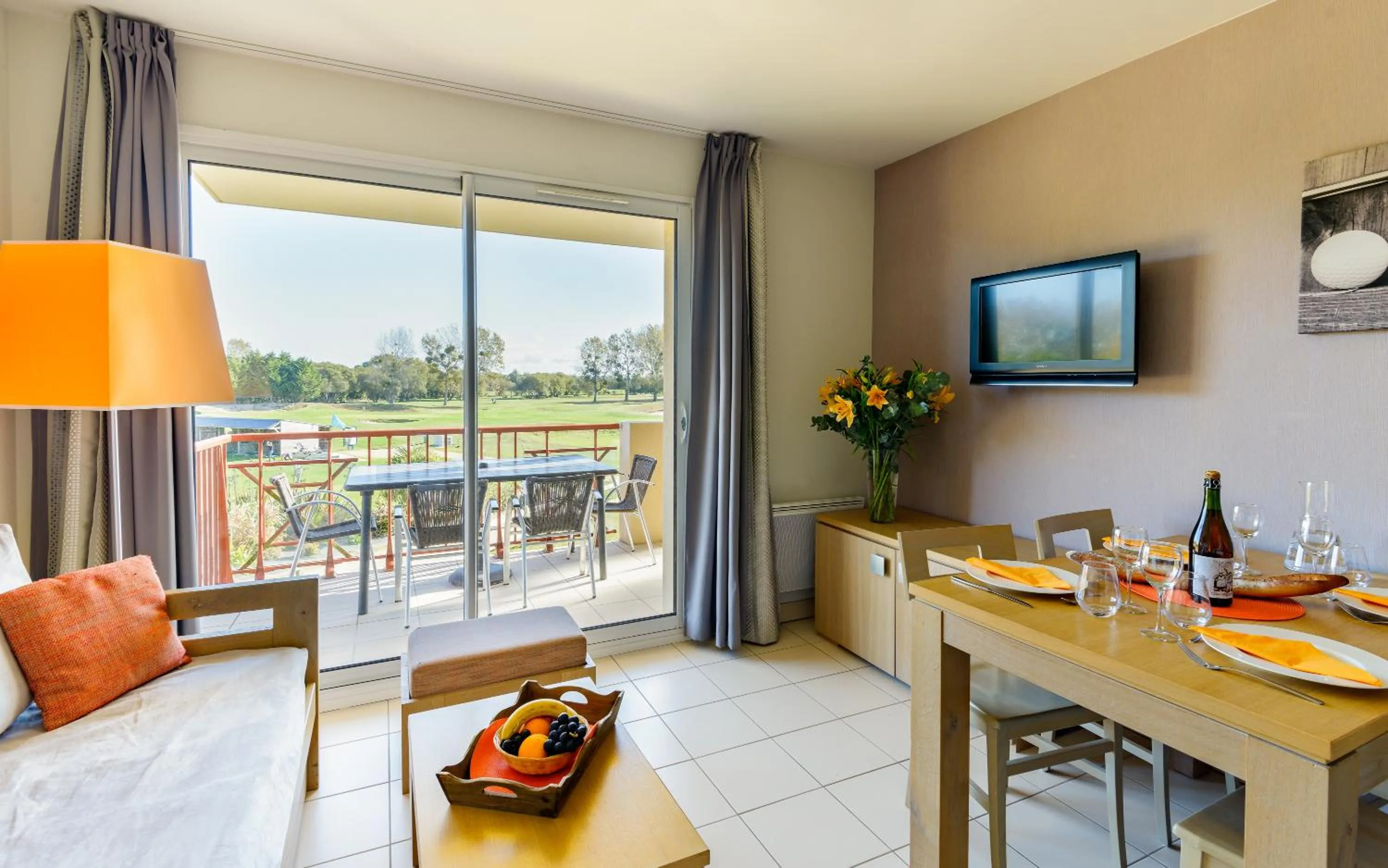 Balcony/Terrace in Lagrange Vacances Cap Green