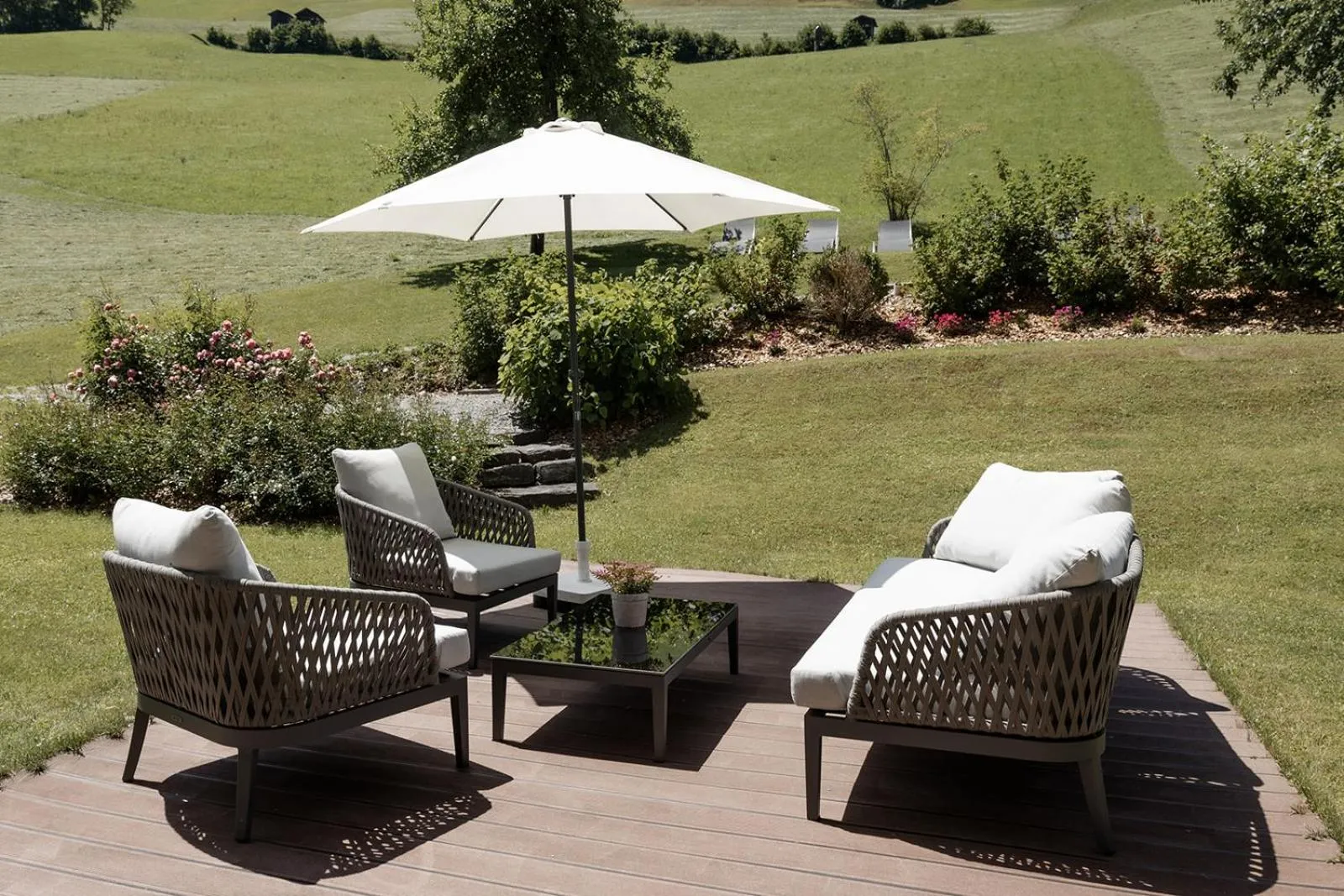 Balcony/Terrace in Hotel Roslehen