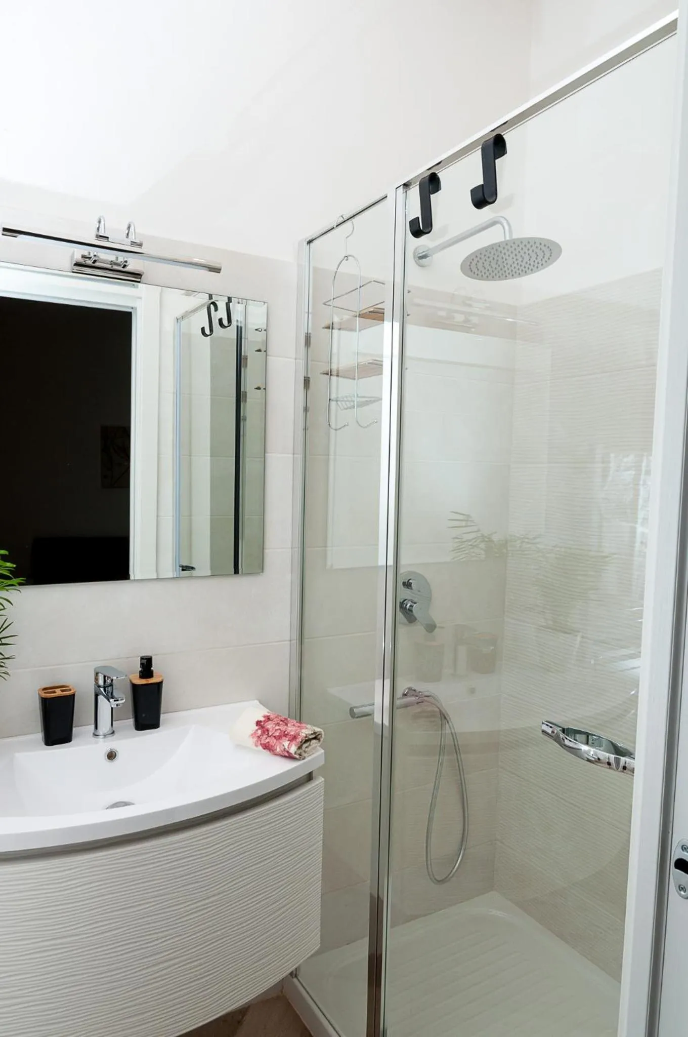 Shower in Quiet Home Terracina Apartments