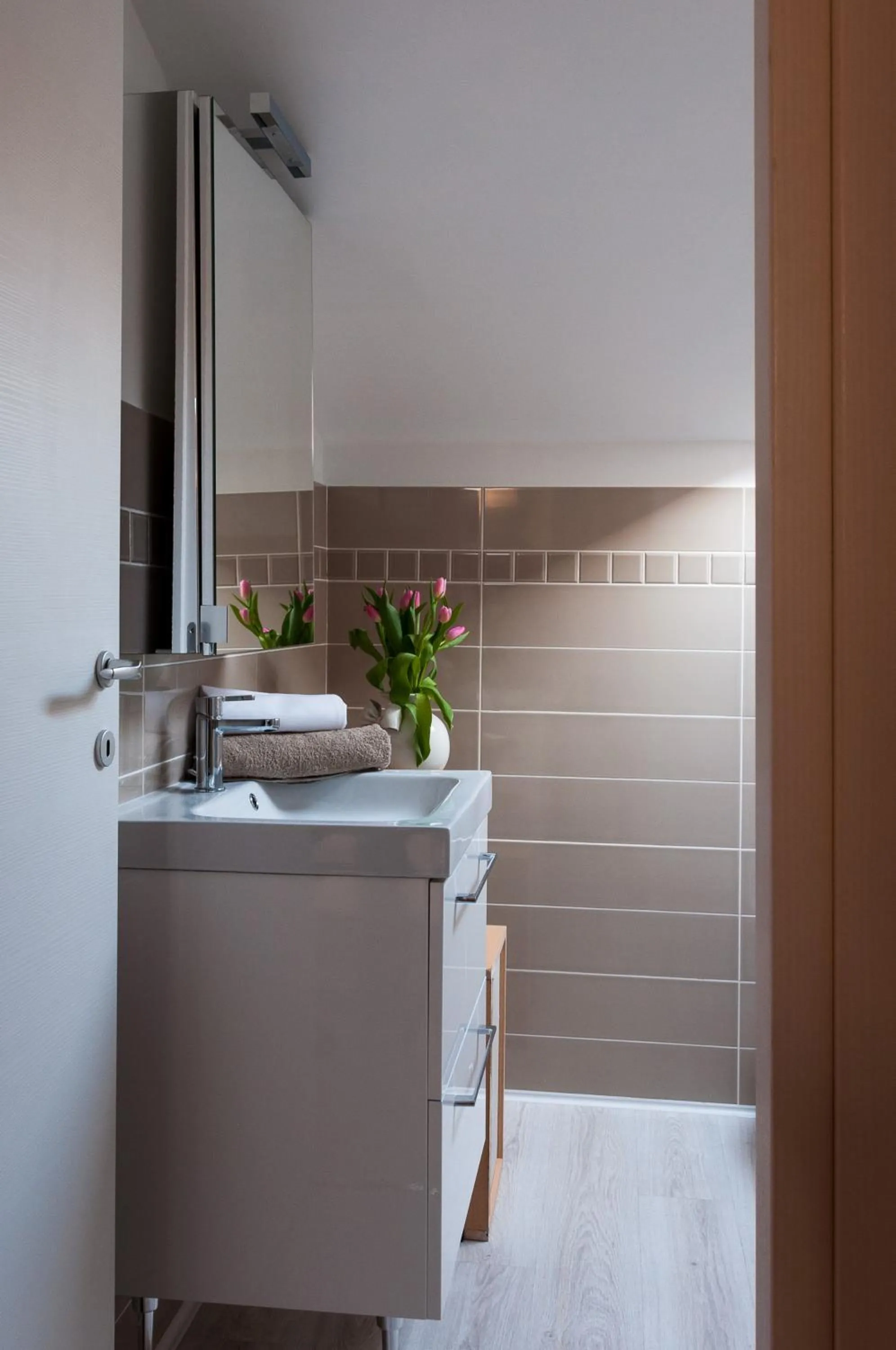 Bathroom in Quiet Home Terracina Apartments