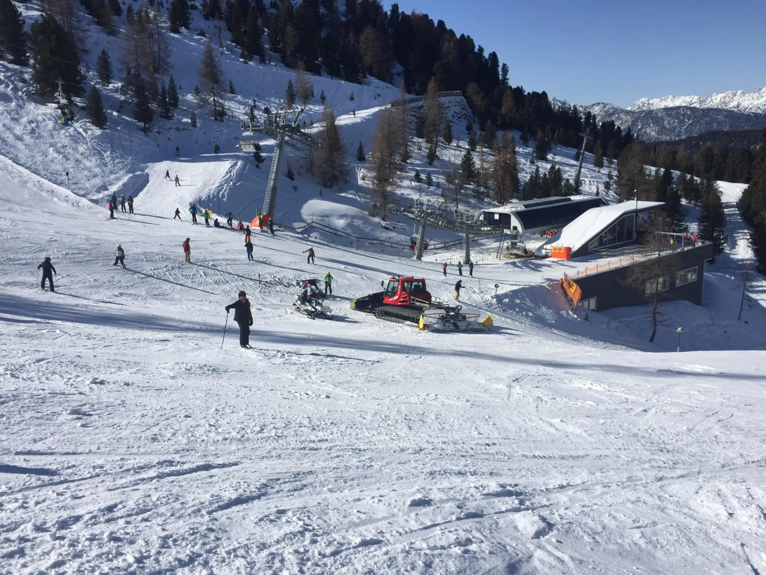 Skiing, Winter in Alpenhotel