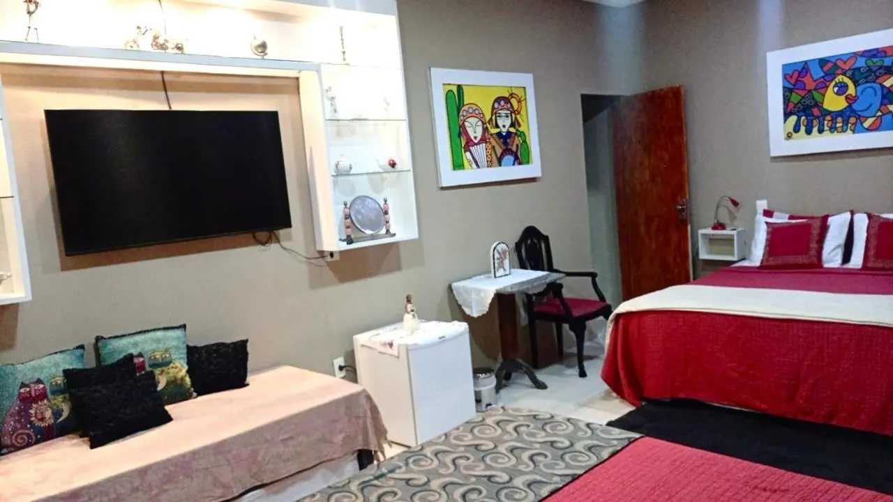 Bed in Suítes Bouganville