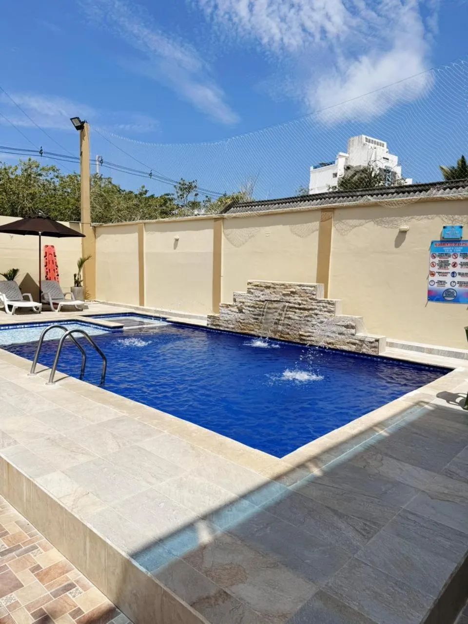 Swimming pool in Cabanas Villa Antonella Covenas