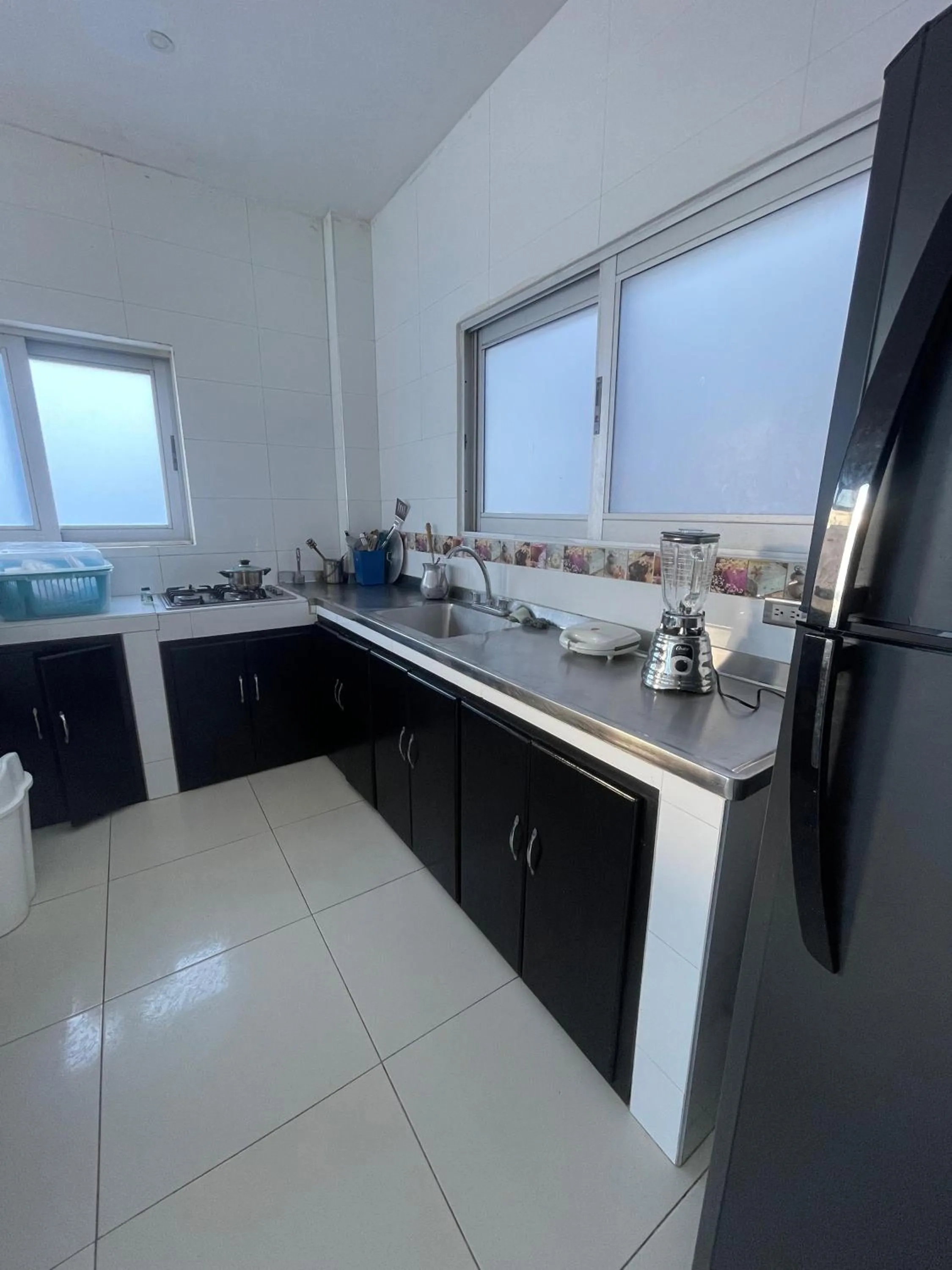 Kitchen or kitchenette in Cabanas Villa Antonella Covenas