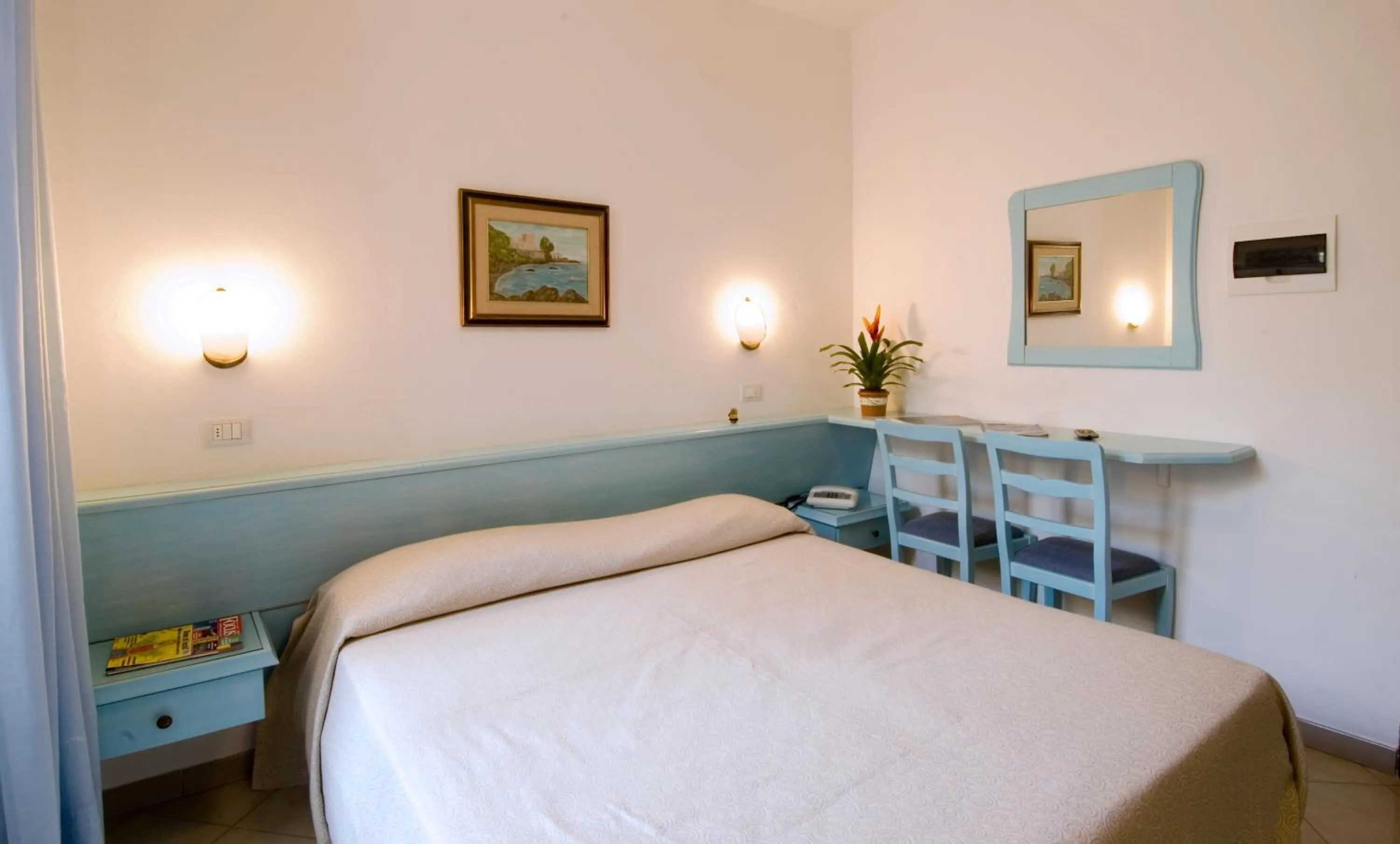 Bed in Hotel Eugenio