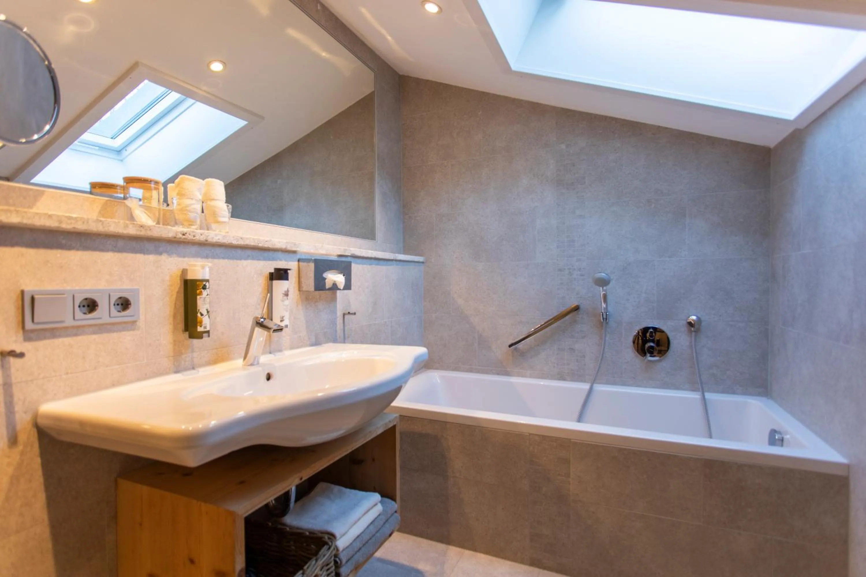 Bathroom in Berghotel Schlossanger Alp