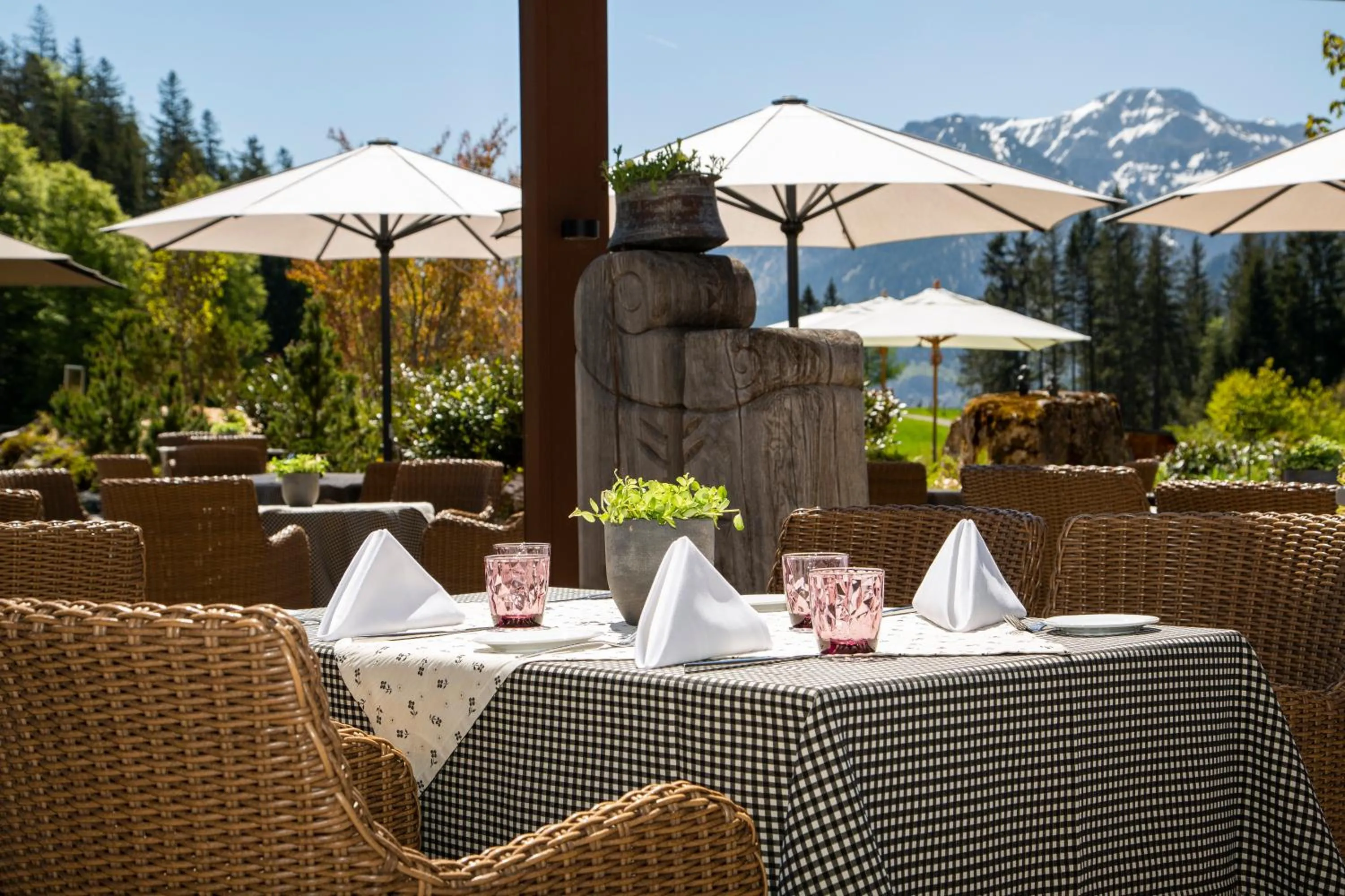 Balcony/Terrace in Berghotel Schlossanger Alp