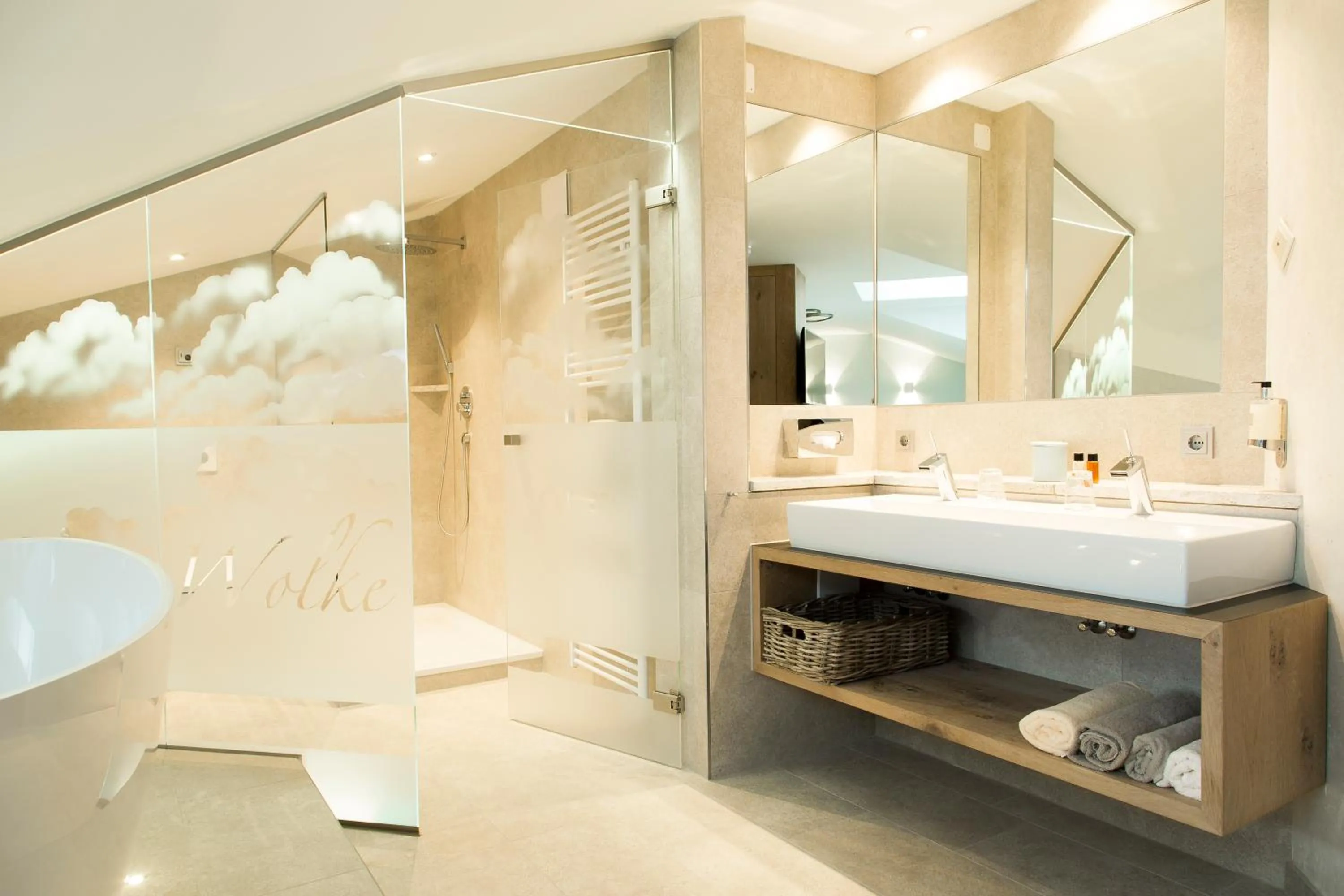 Bathroom in Berghotel Schlossanger Alp