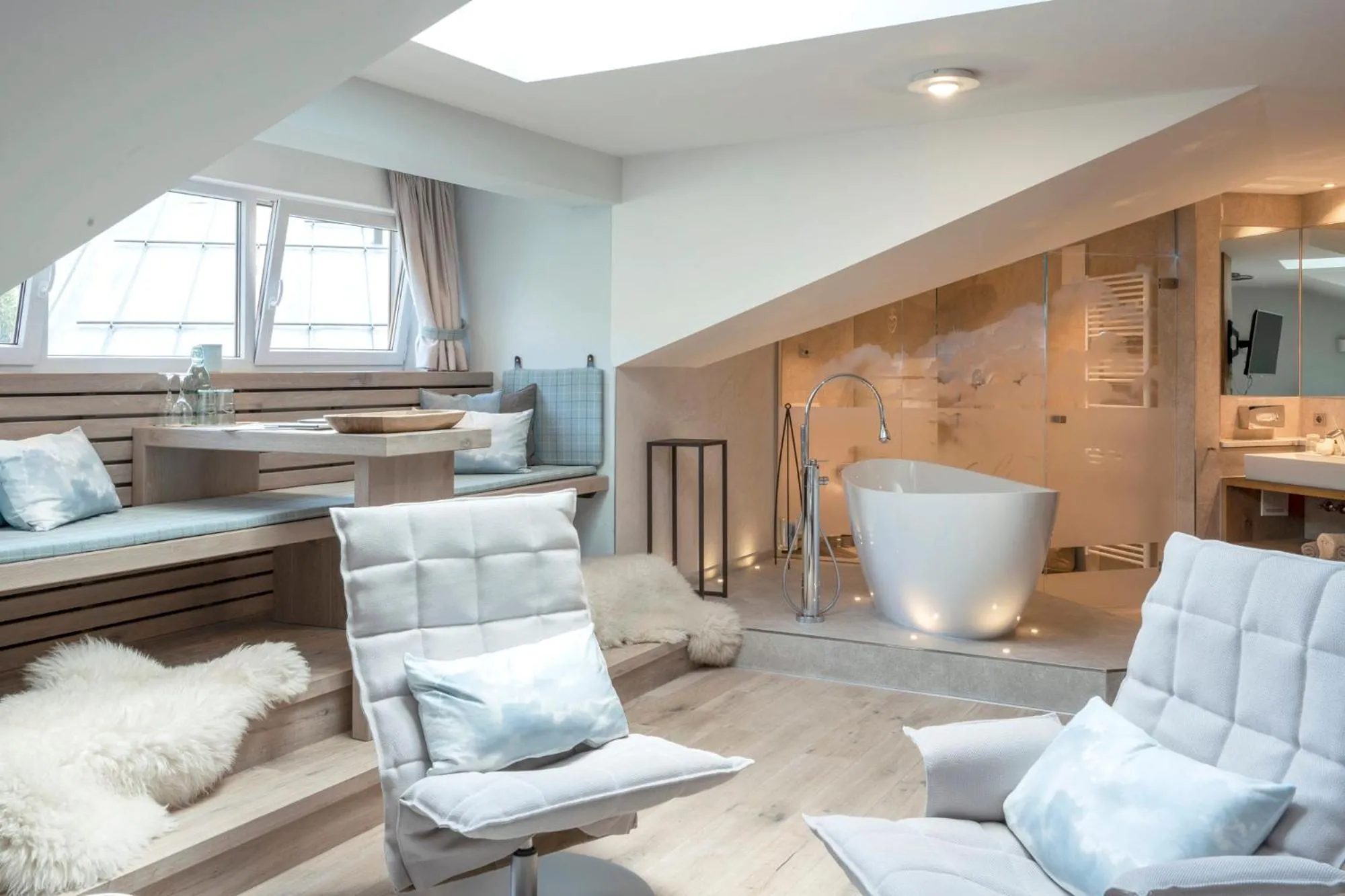 Living room in Berghotel Schlossanger Alp