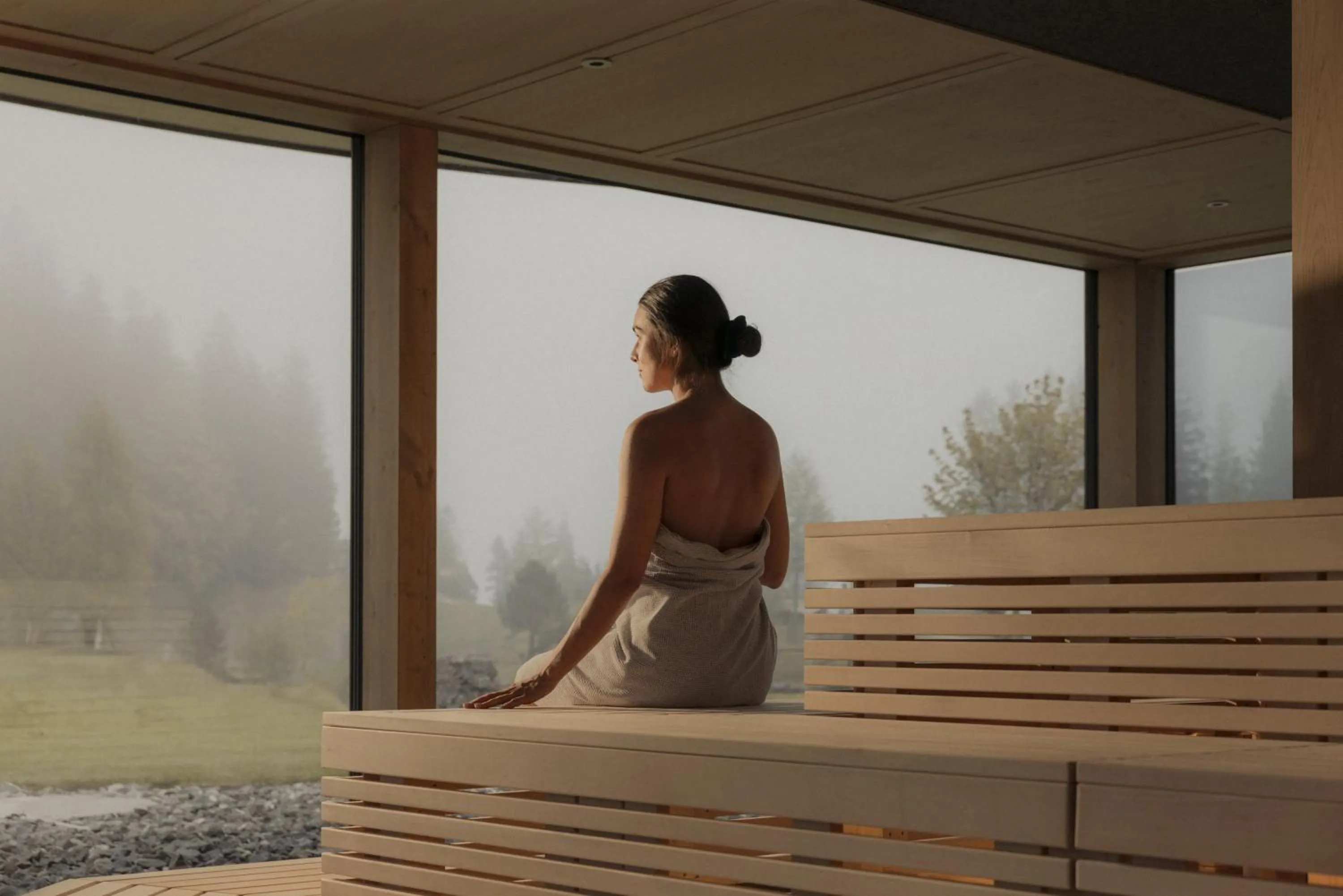 Sauna in Berghotel Schlossanger Alp