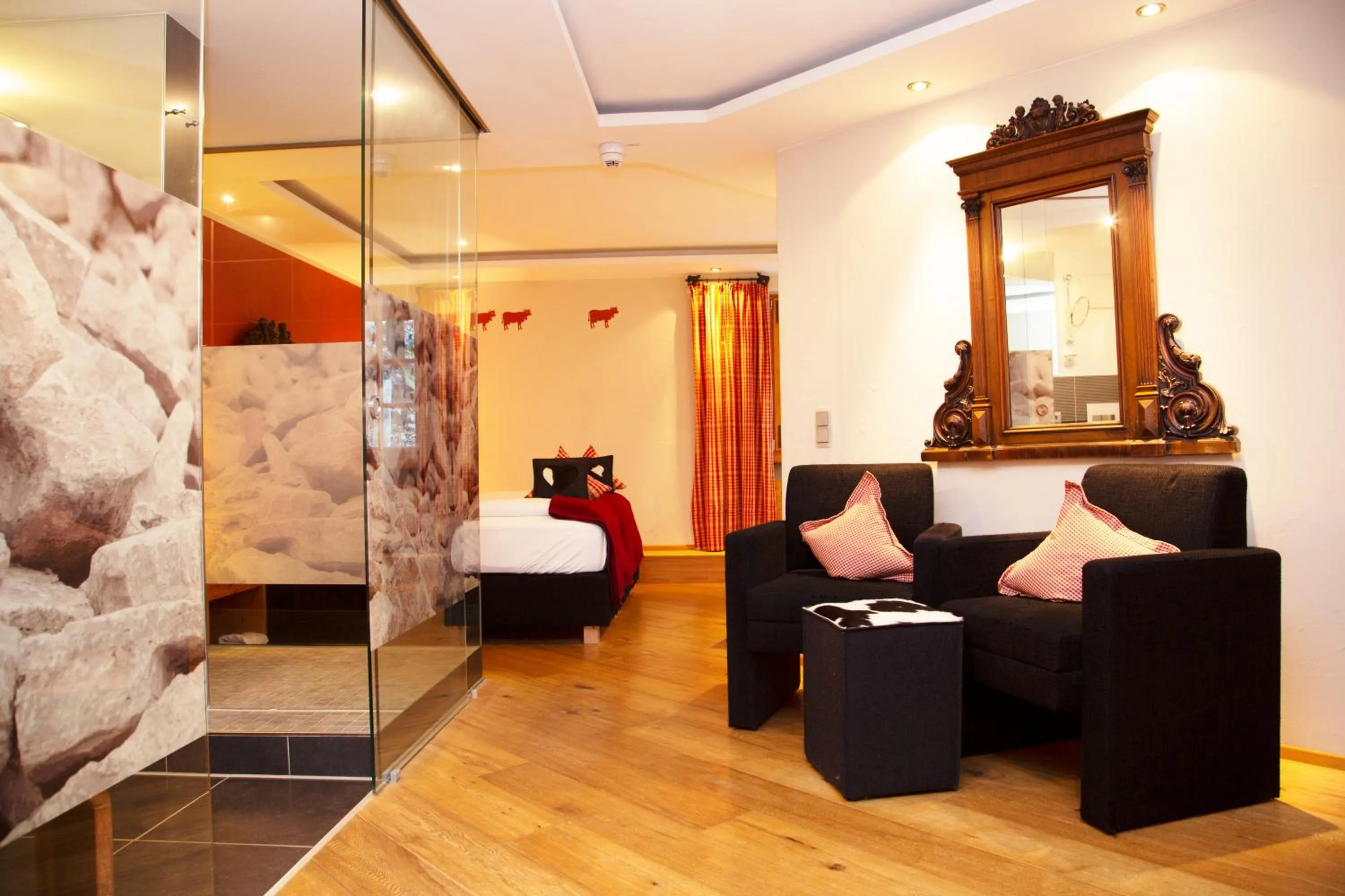 Living room in Berghotel Schlossanger Alp