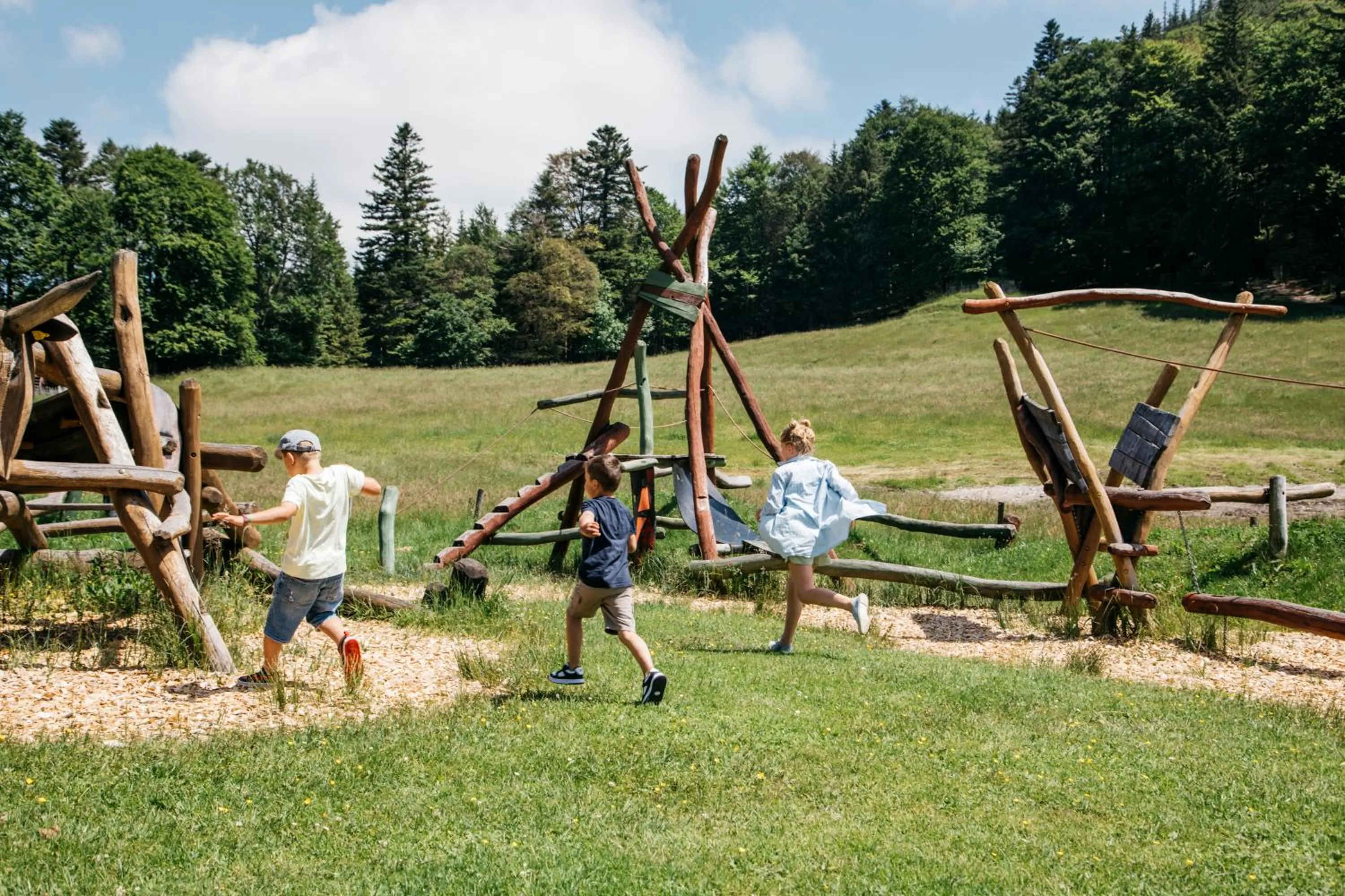 Children play ground in Berghotel Schlossanger Alp