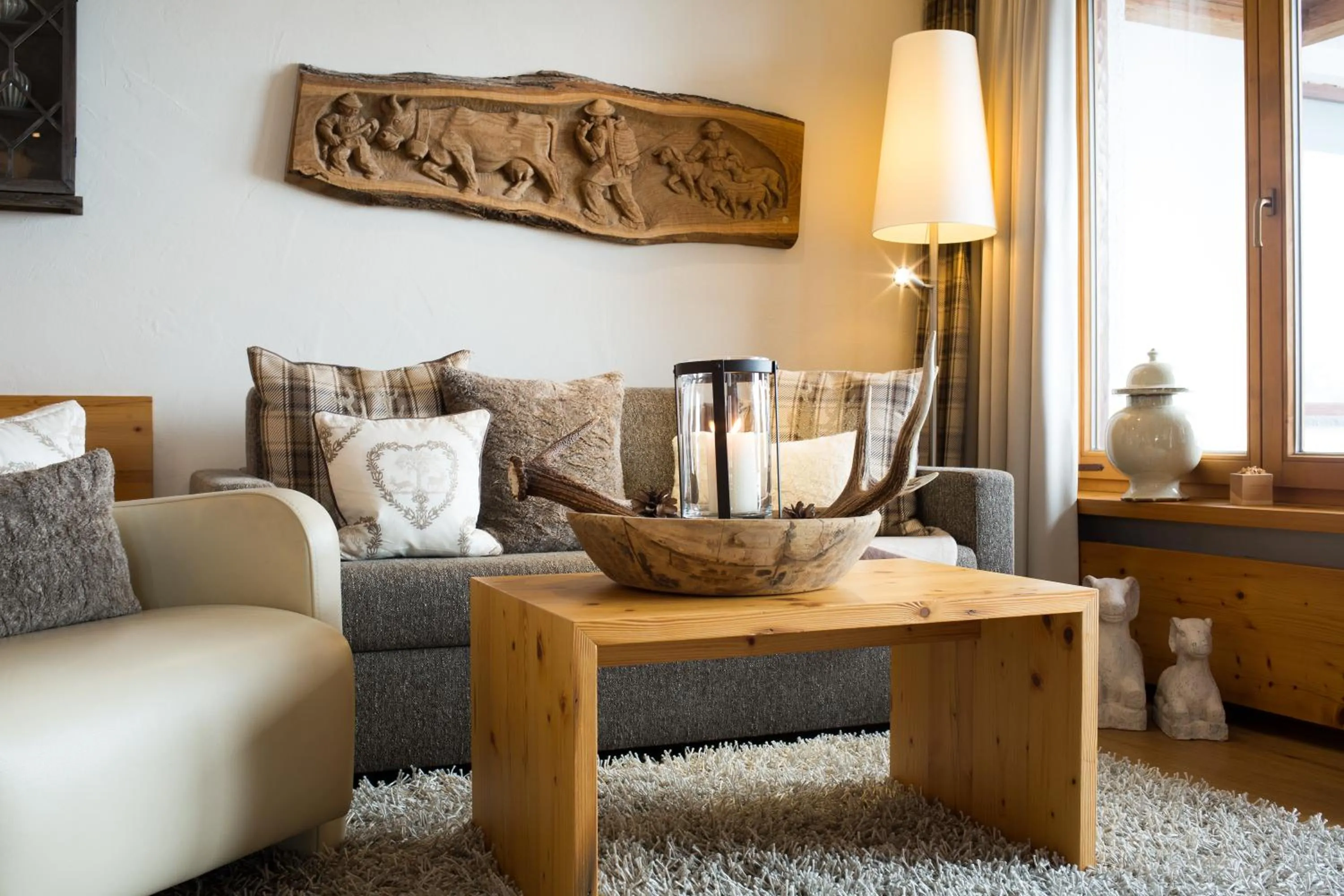 Living room in Berghotel Schlossanger Alp