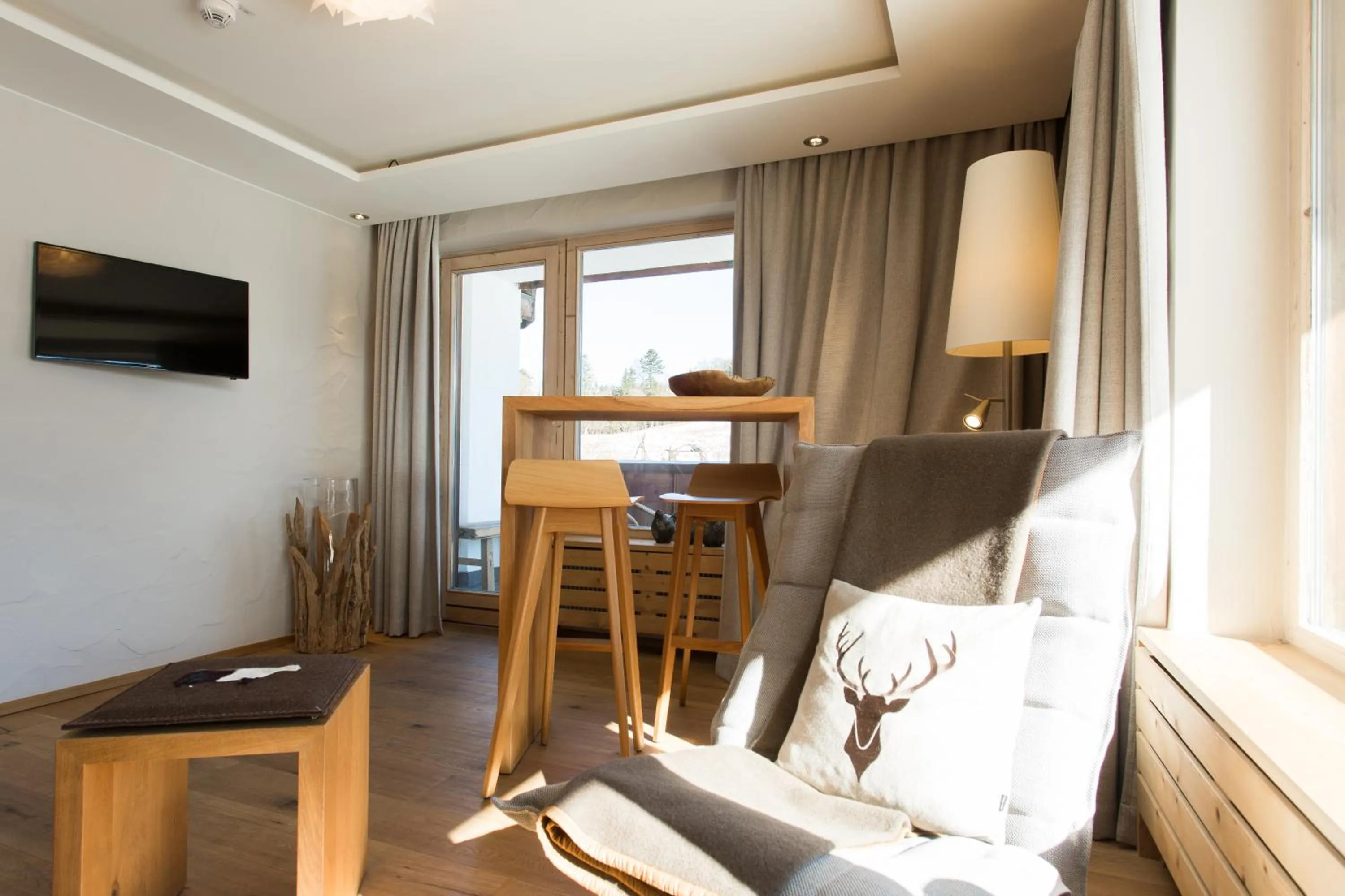 Living room in Berghotel Schlossanger Alp