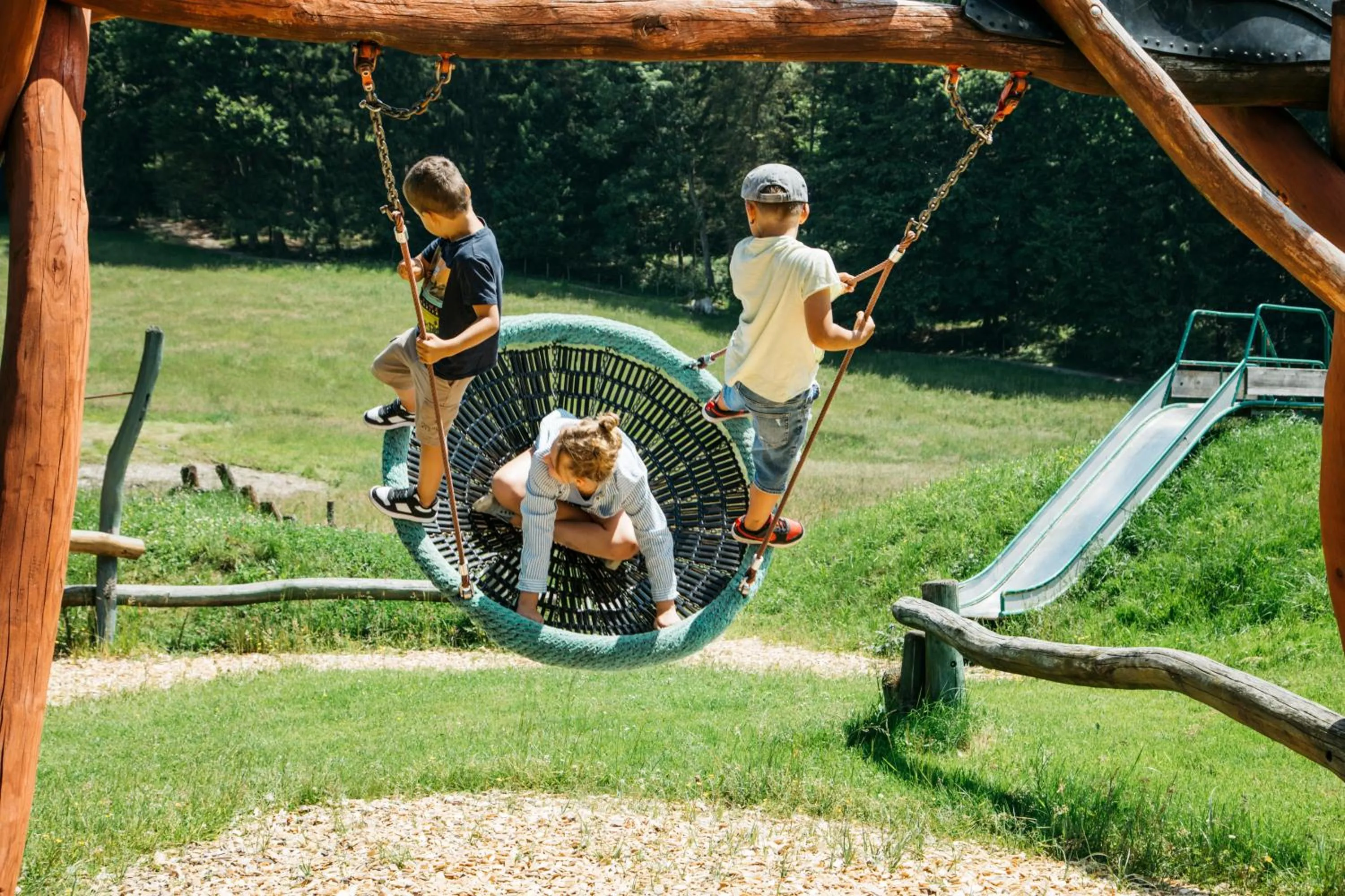 Children play ground in Berghotel Schlossanger Alp