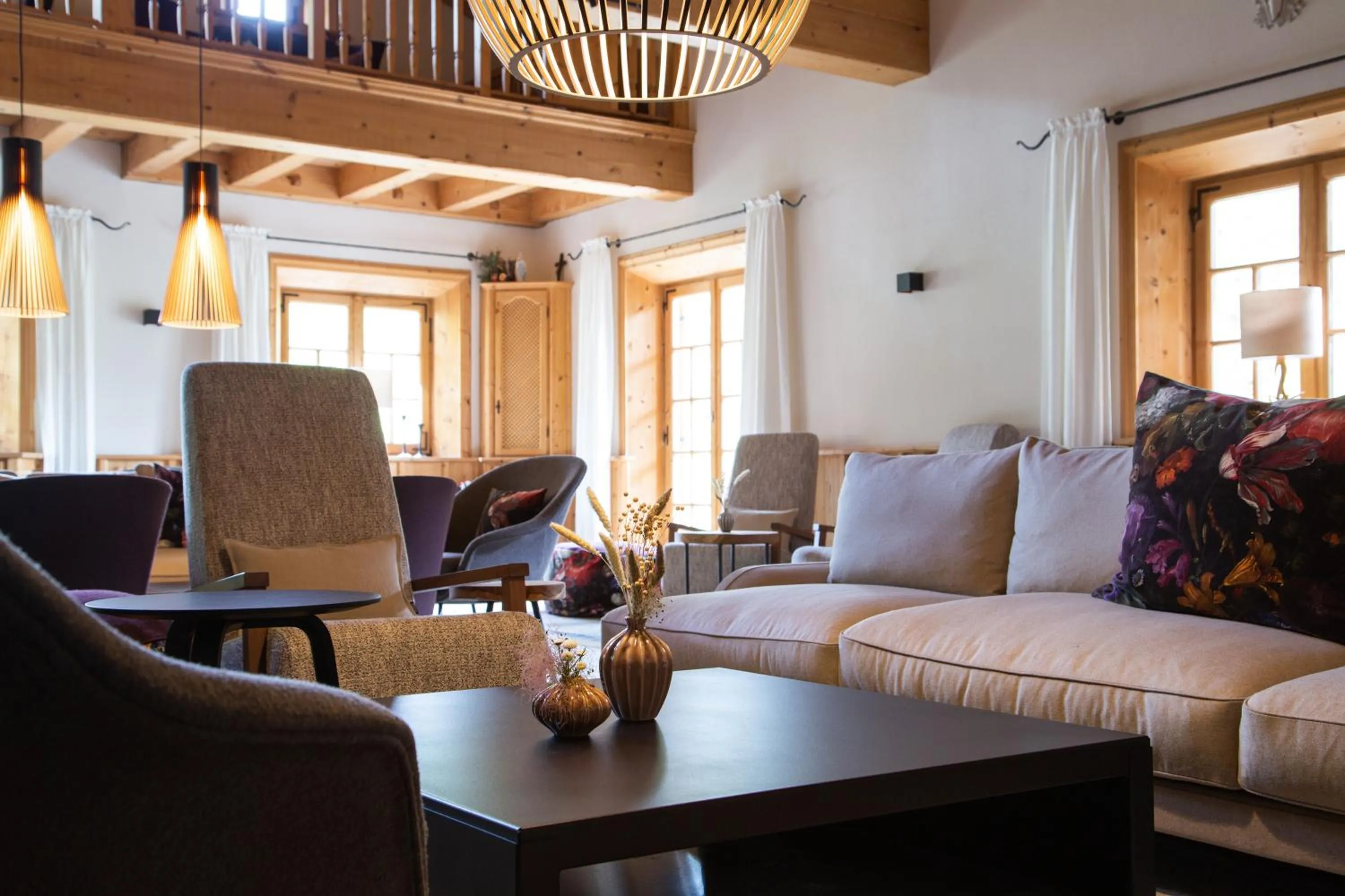 Lounge or bar in Berghotel Schlossanger Alp