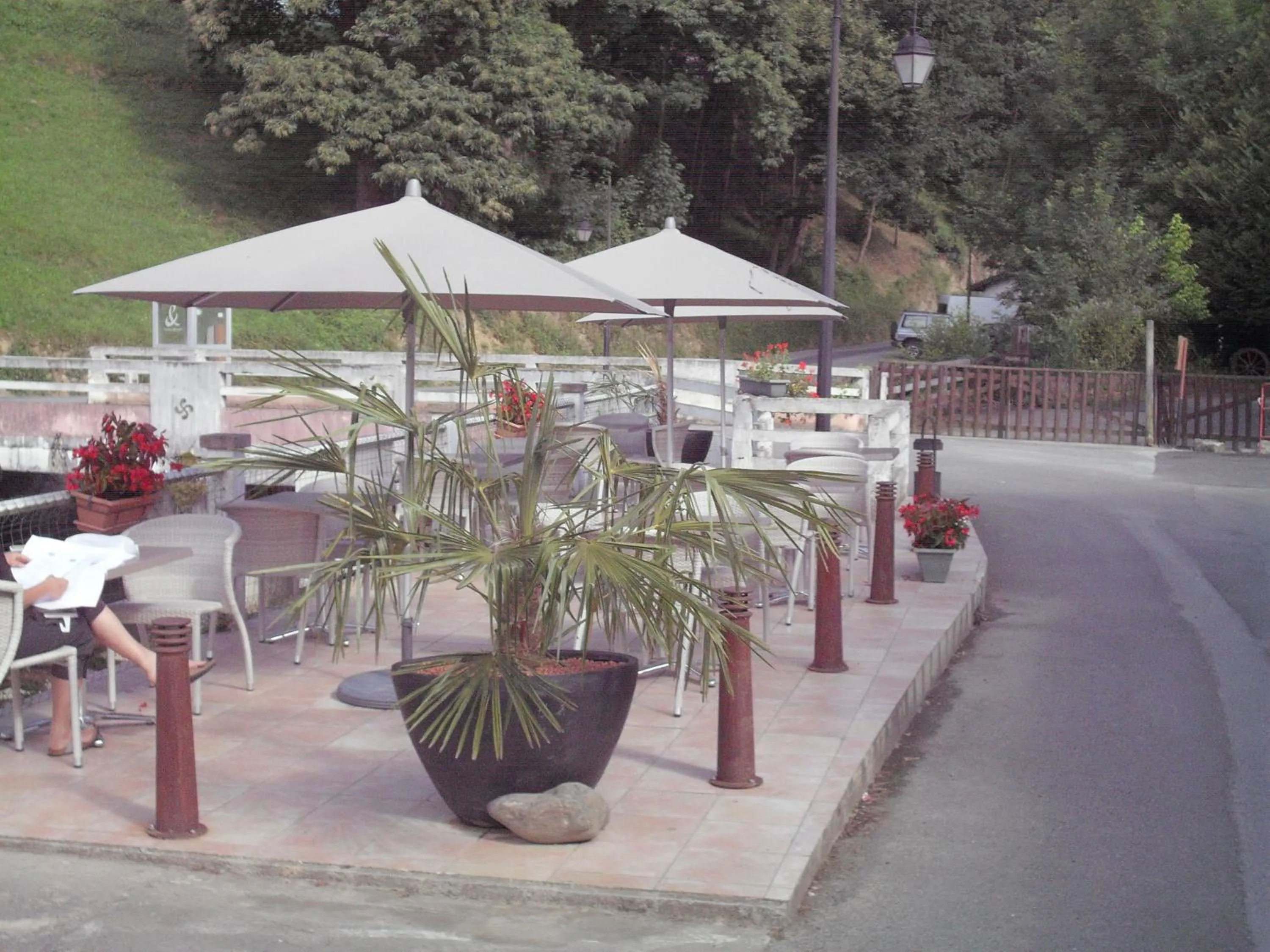 Balcony/Terrace in Logis Hôtel Andreinia & Cabanes