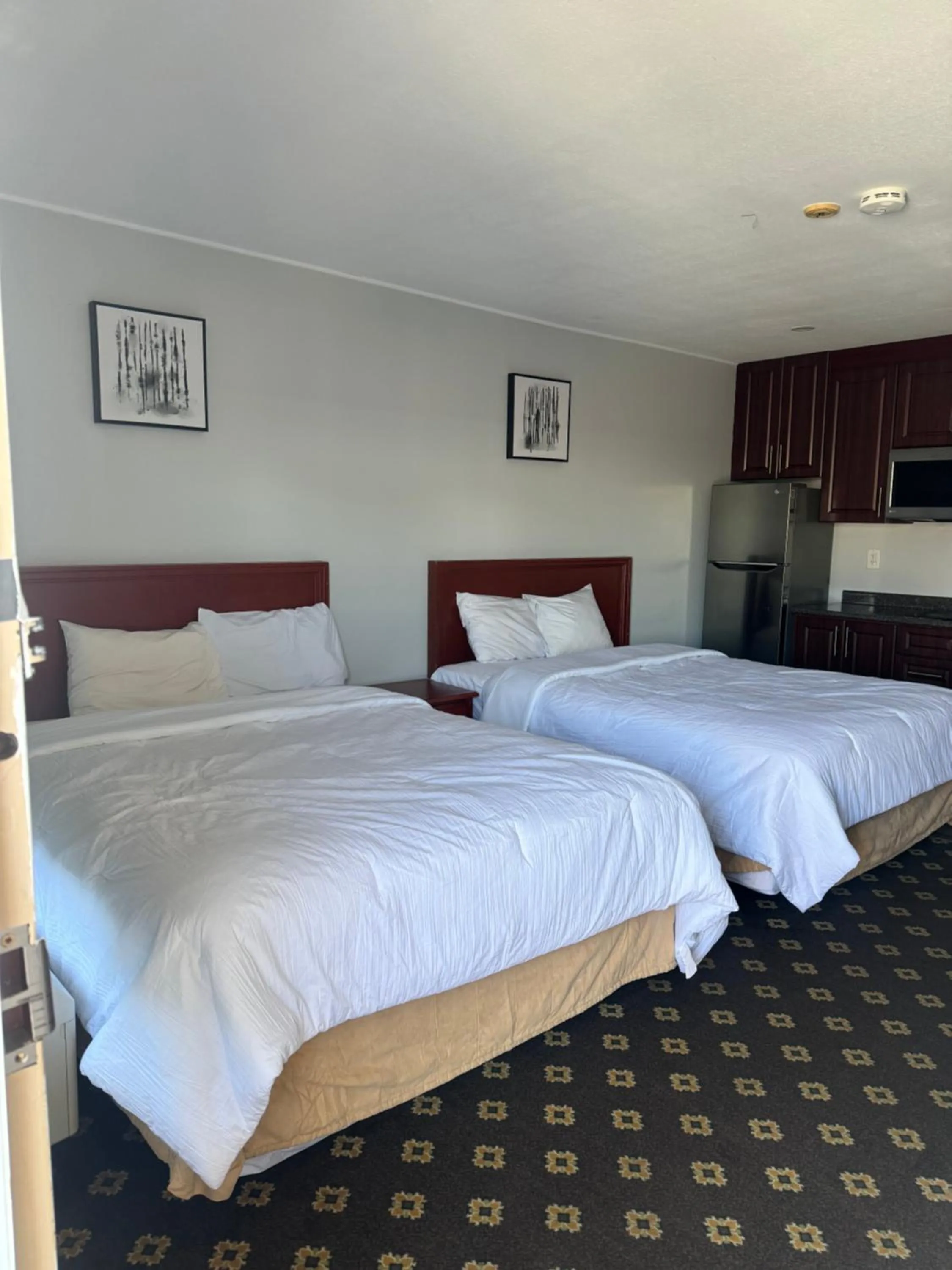 Kitchen or kitchenette, Bed in Niagara Lodge & Suites