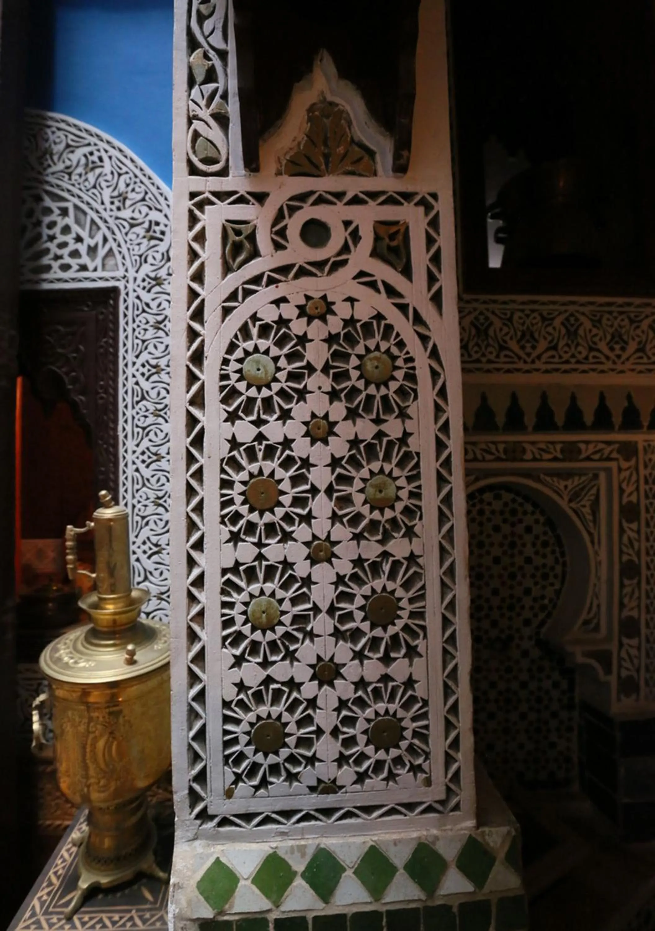 Decorative detail in Riad Hiba