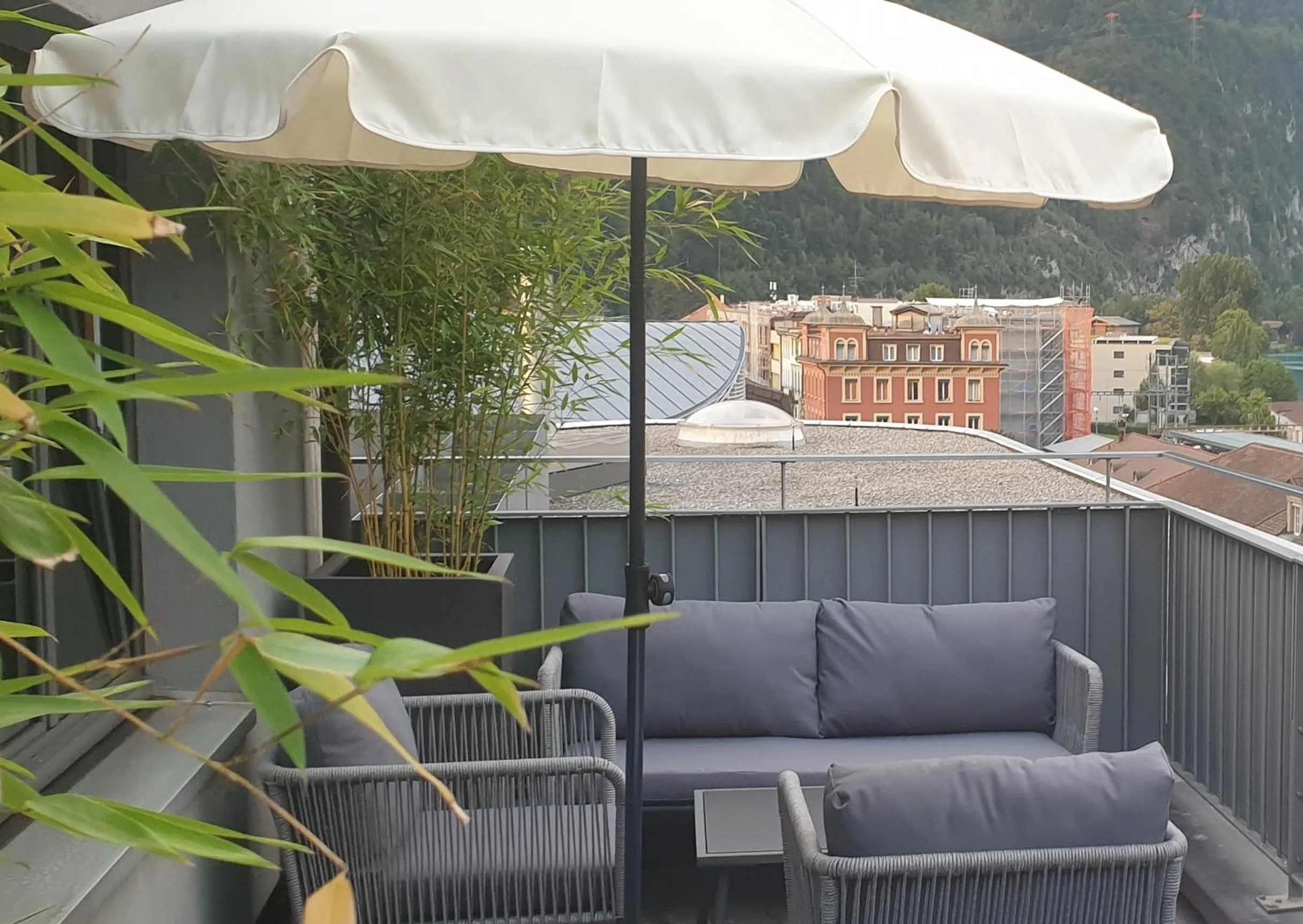 Balcony/Terrace in Hotel Merkur - West Station