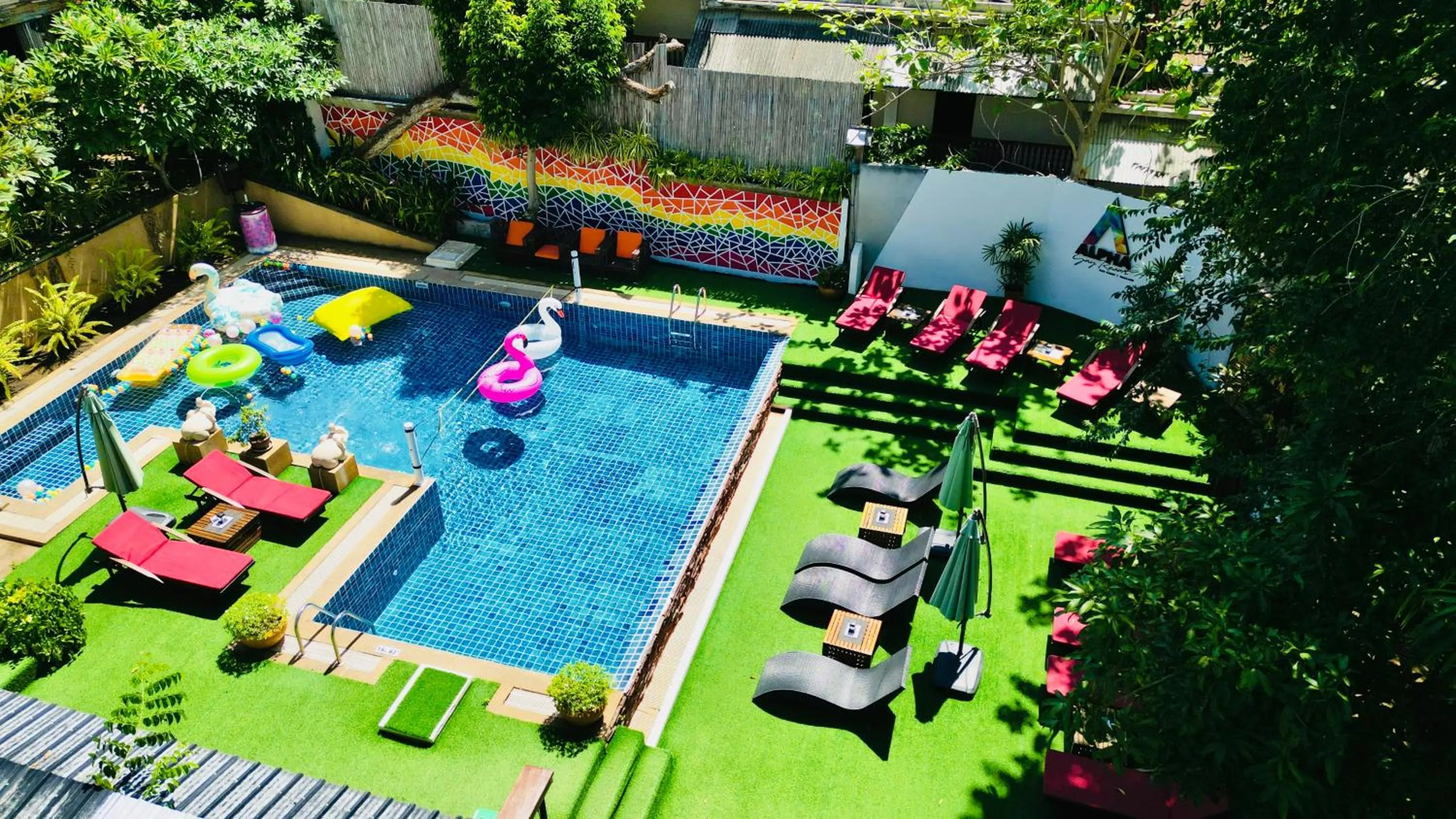 Swimming pool in Alpha Gay Resort & Spa - Men Only