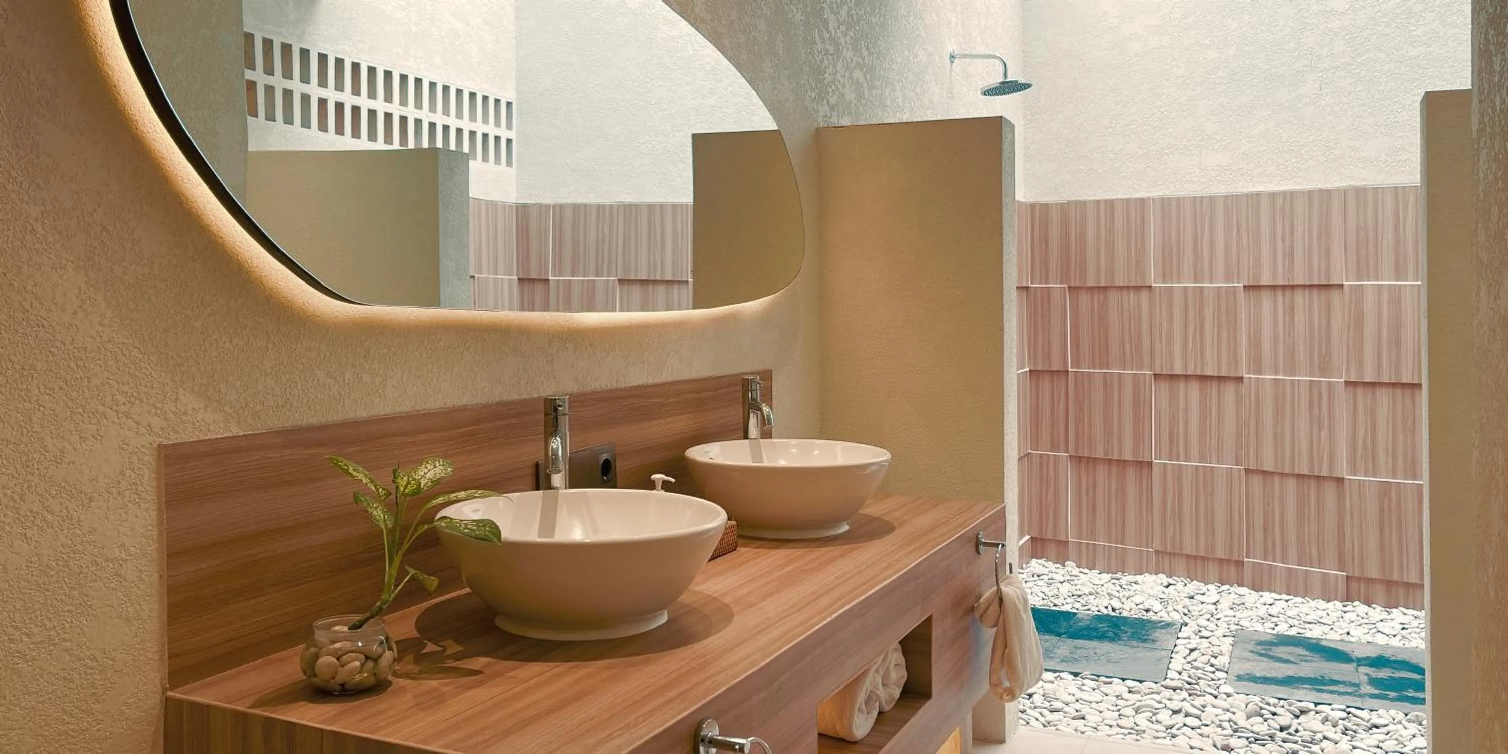 Shower in Aruni Bali Jimbaran Boutique Villa