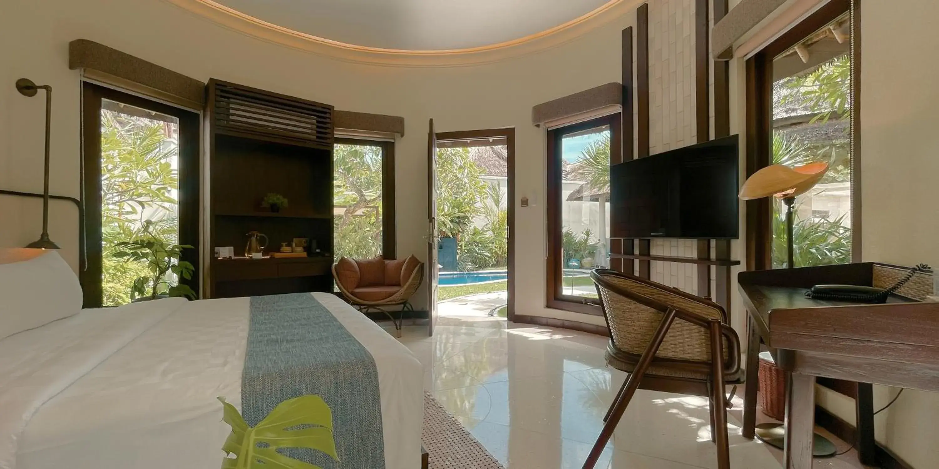 Bed in Aruni Bali Jimbaran Boutique Villa Bed in Aruni Bali Jimbaran Boutique Villa