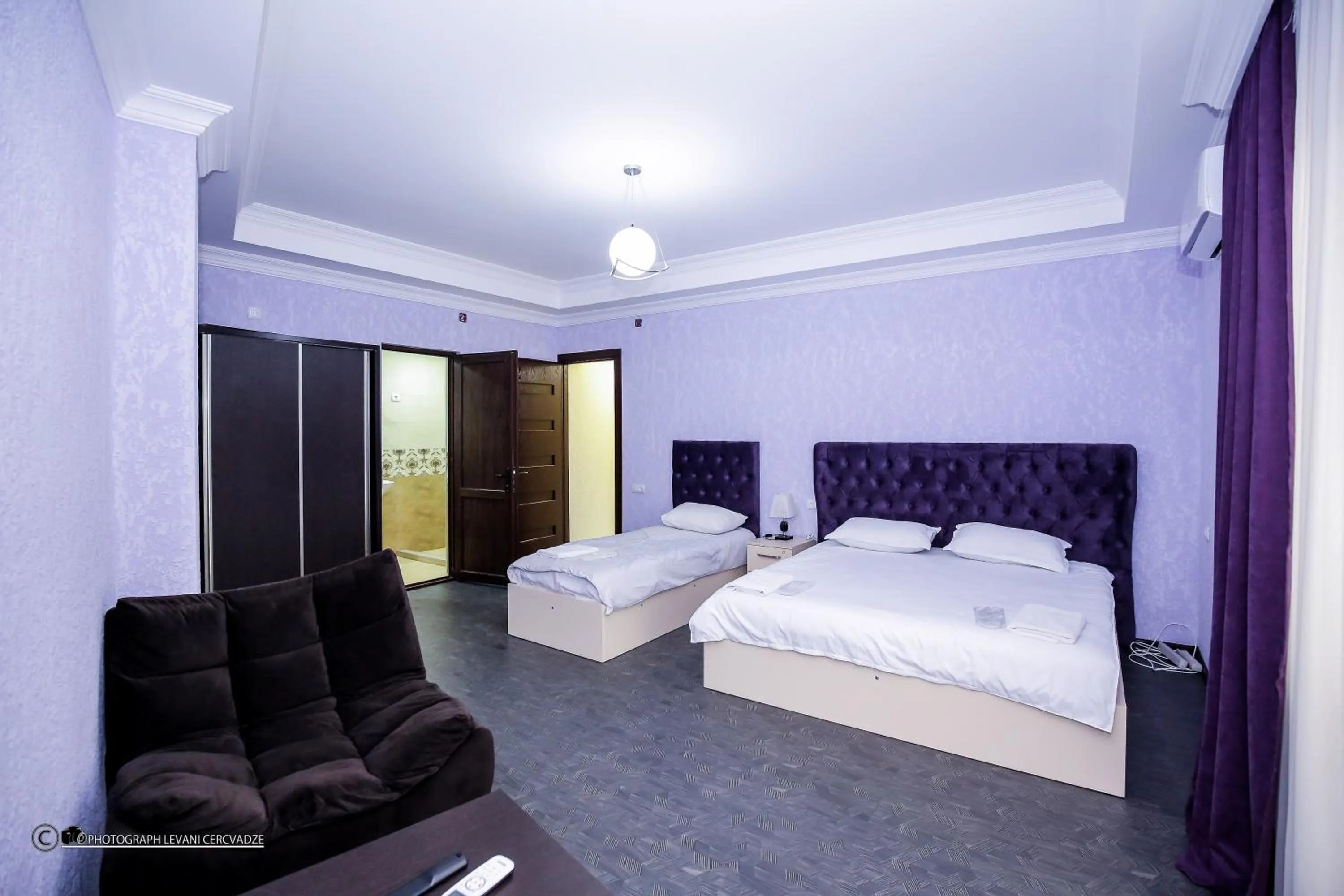 Bedroom, Bed in Hotel Balcony