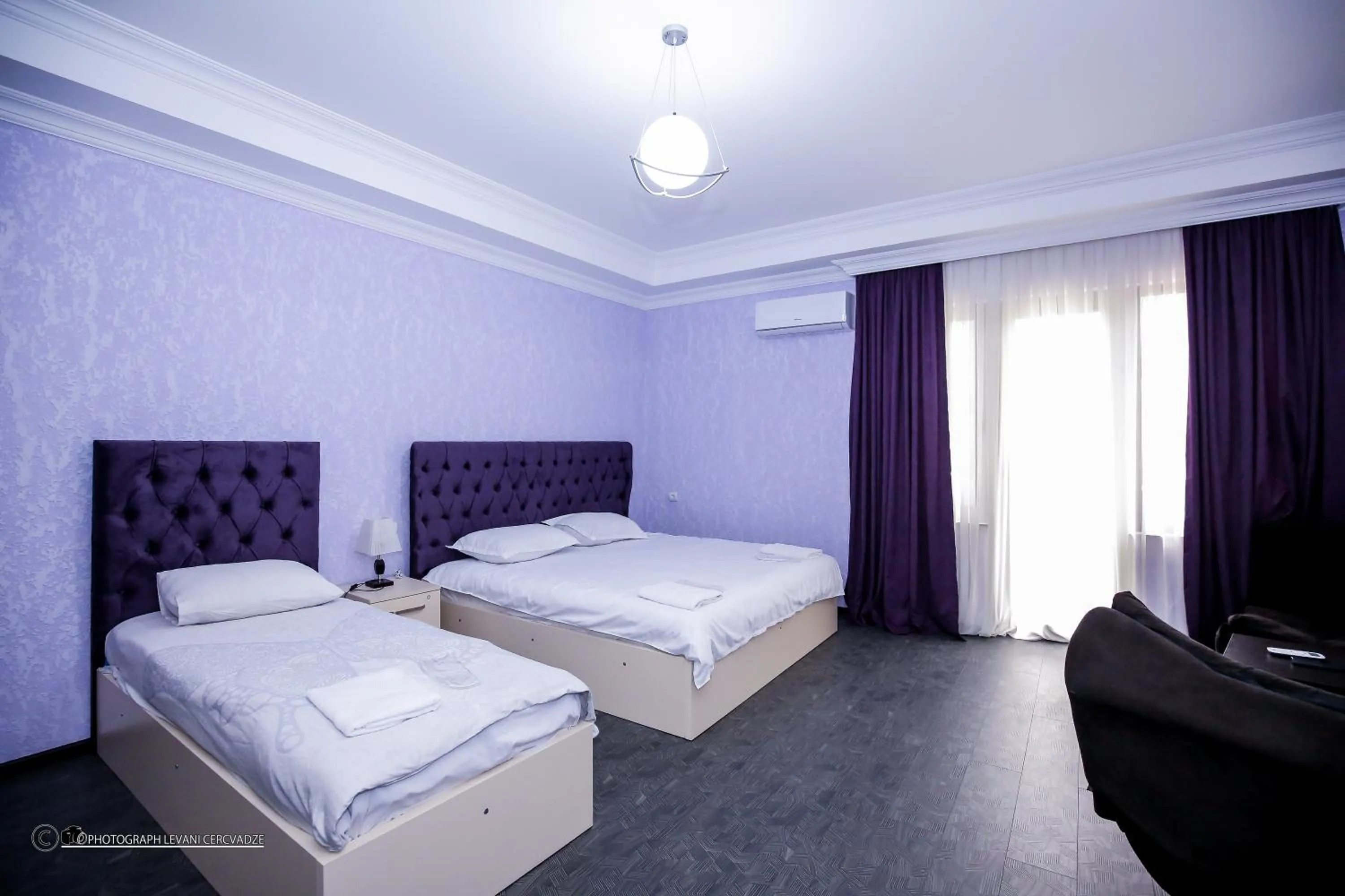 Bedroom, Bed in Hotel Balcony