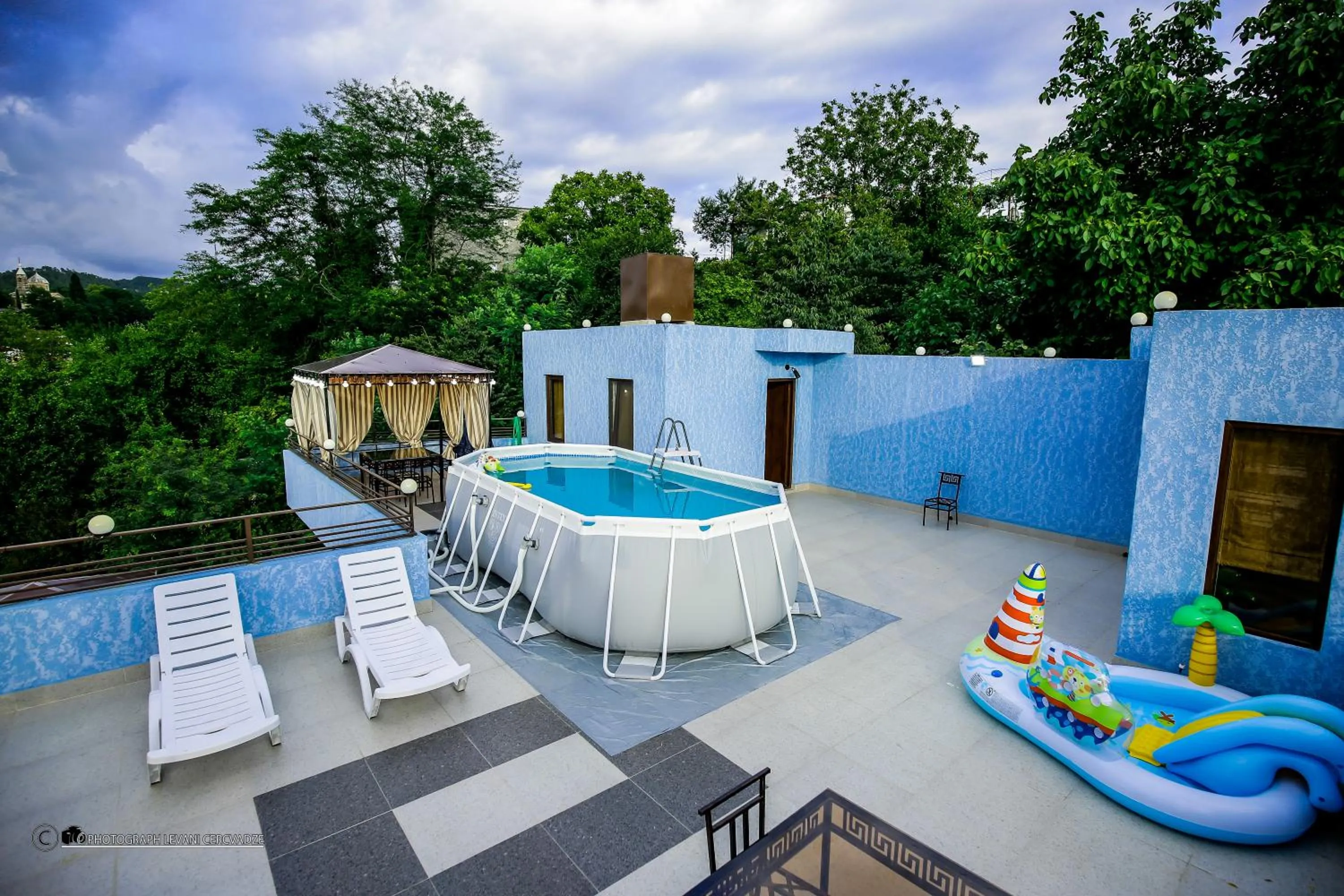 Swimming pool in Hotel Balcony