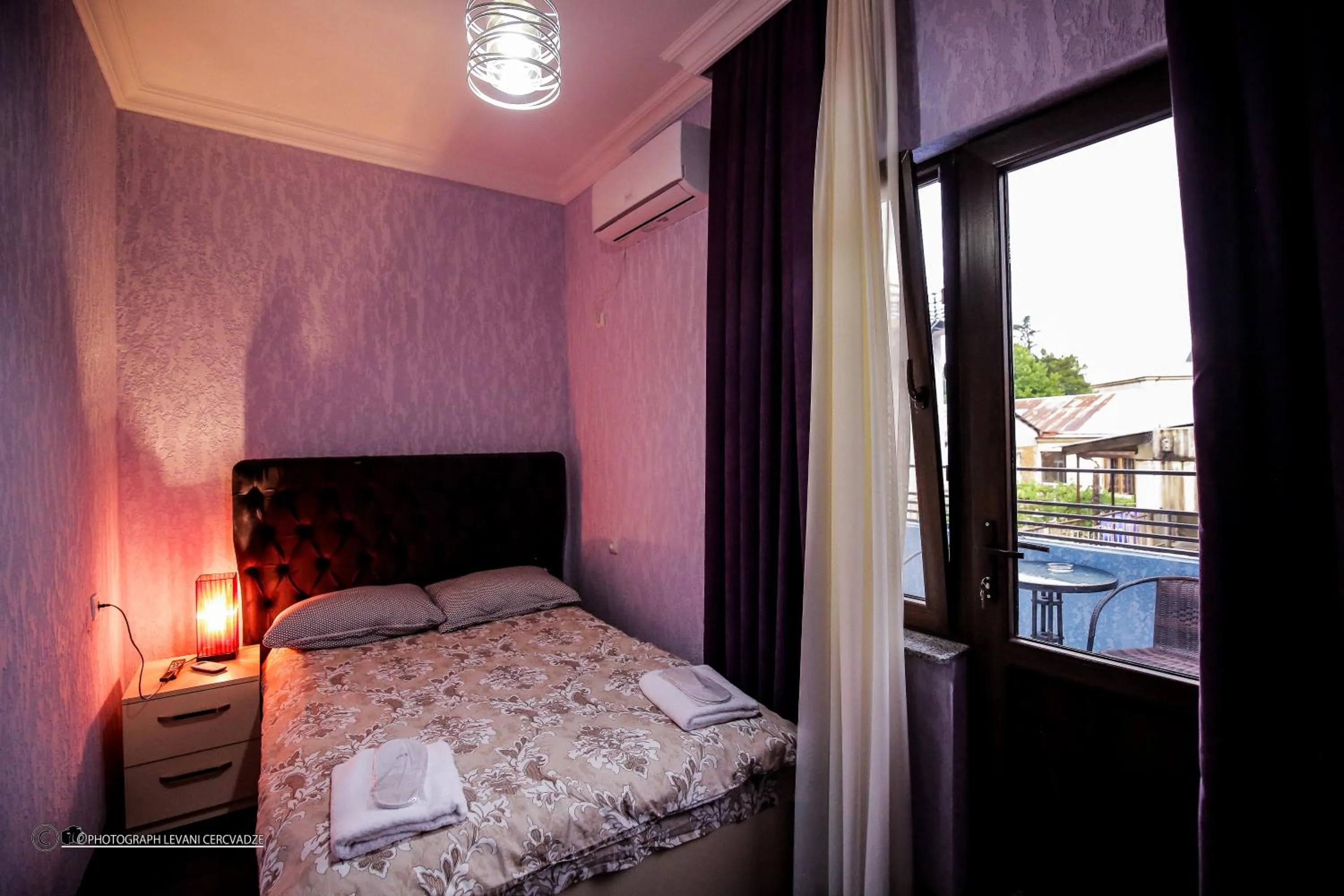 Bedroom, Bed in Hotel Balcony