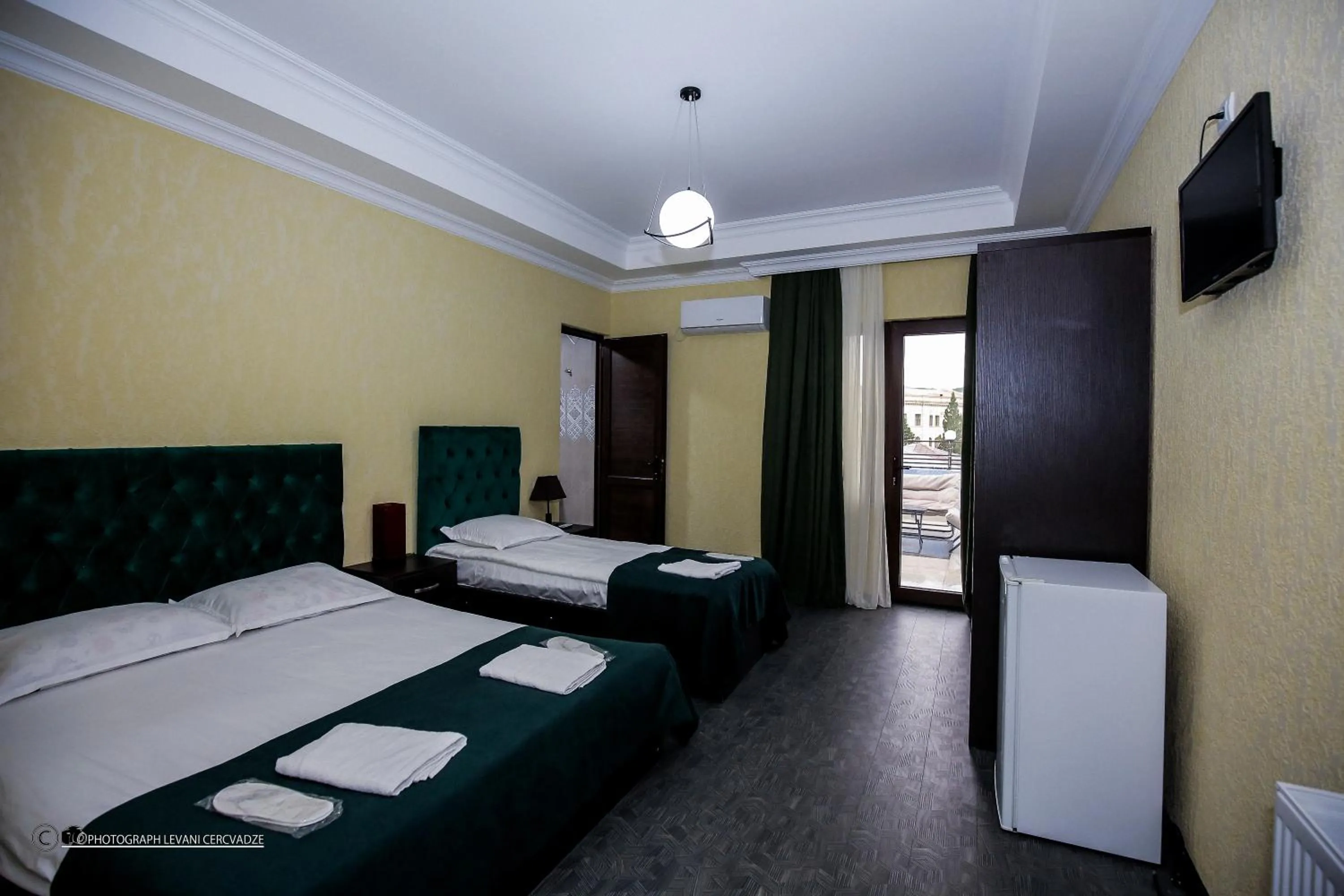 Bedroom, Bed in Hotel Balcony