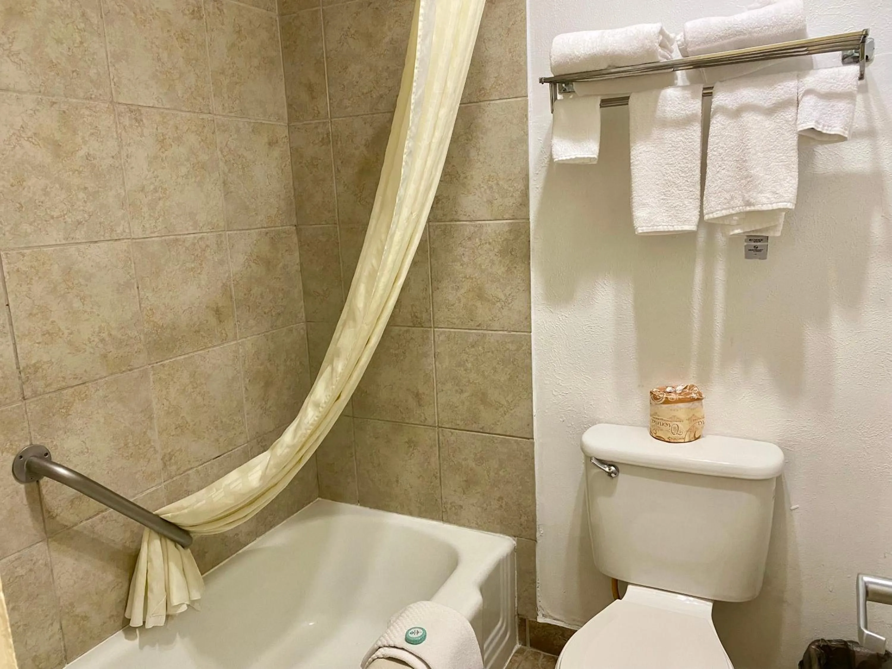 Toilet in Super 8 by Wyndham Albuquerque Downtown