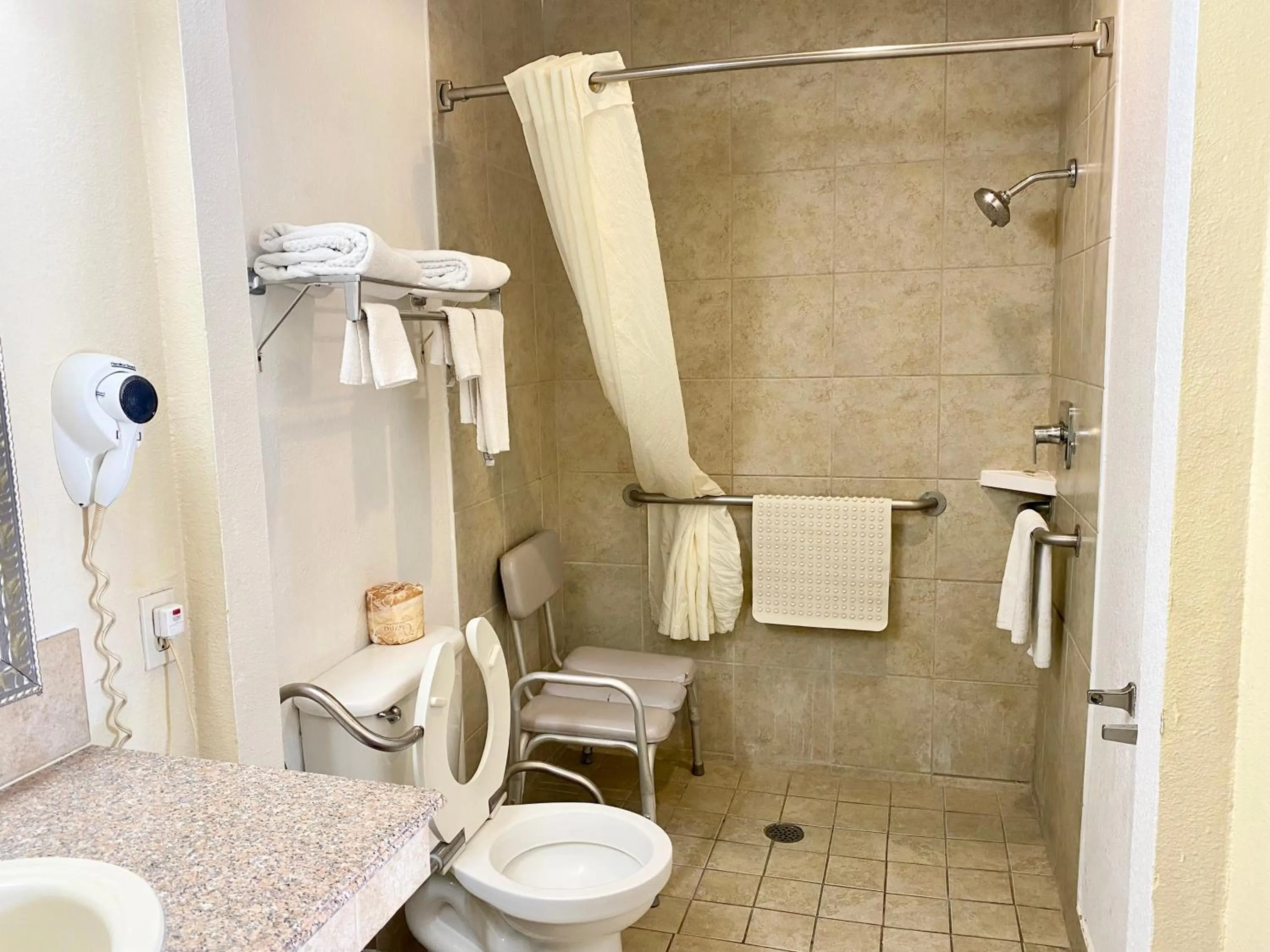 Bathroom in Super 8 by Wyndham Albuquerque Downtown