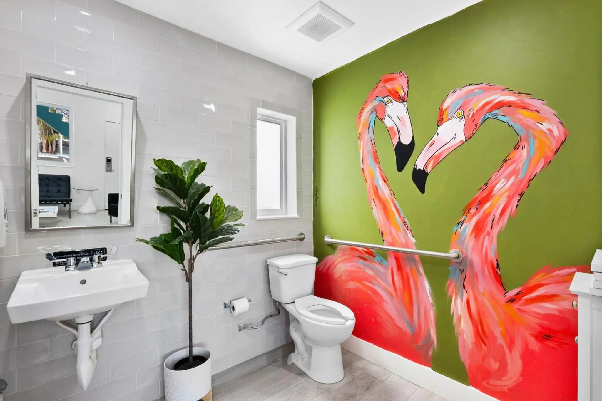 Bathroom in The New Yorker Hotel Miami Bathroom in The New Yorker Hotel Miami