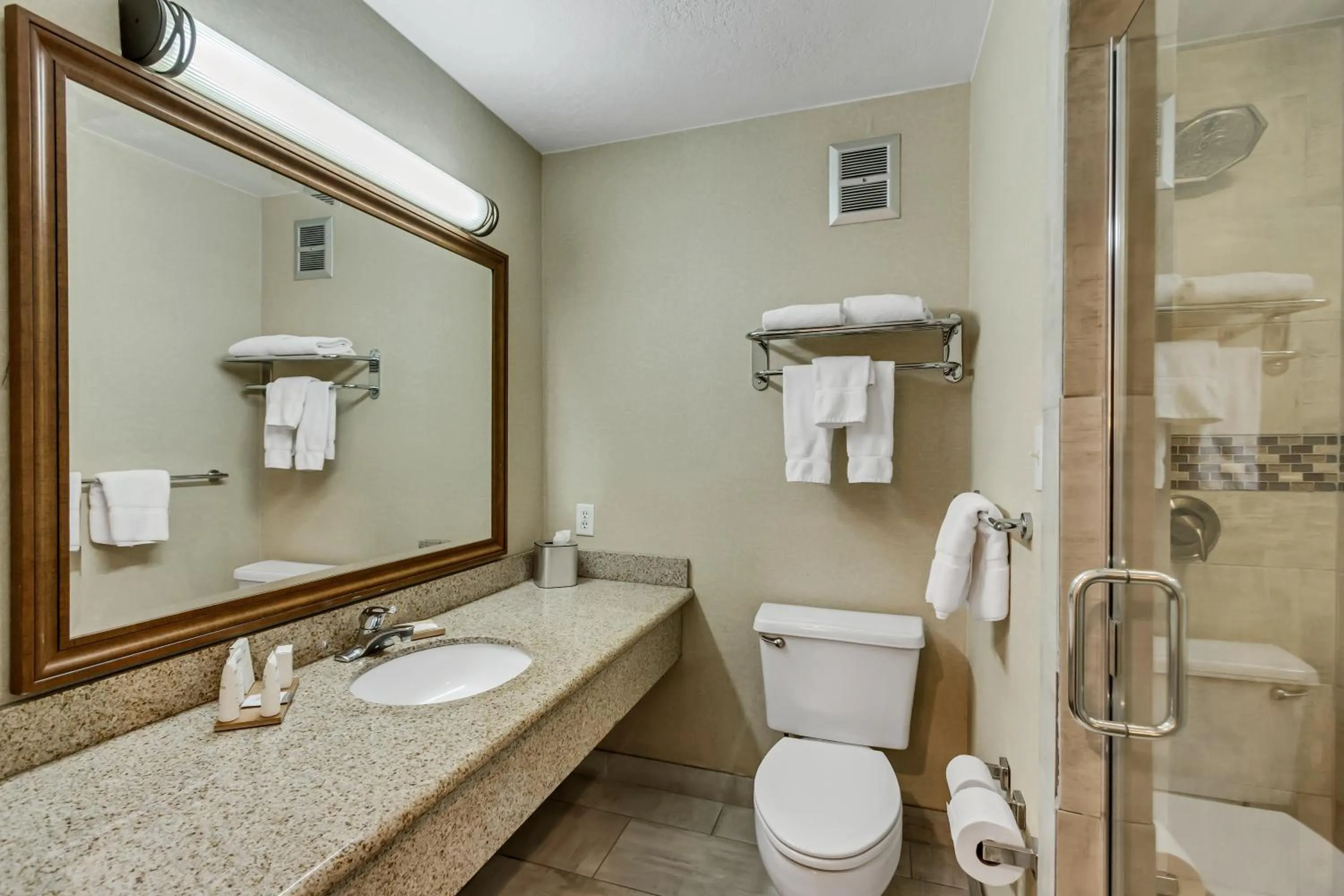 Shower in Radisson Hotel Salt Lake City Airport