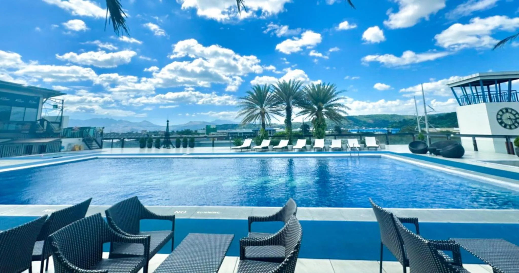 Swimming pool in Le Charmé Suites - Subic
