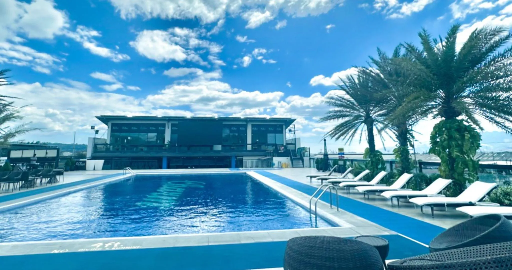 Swimming pool in Le Charmé Suites - Subic