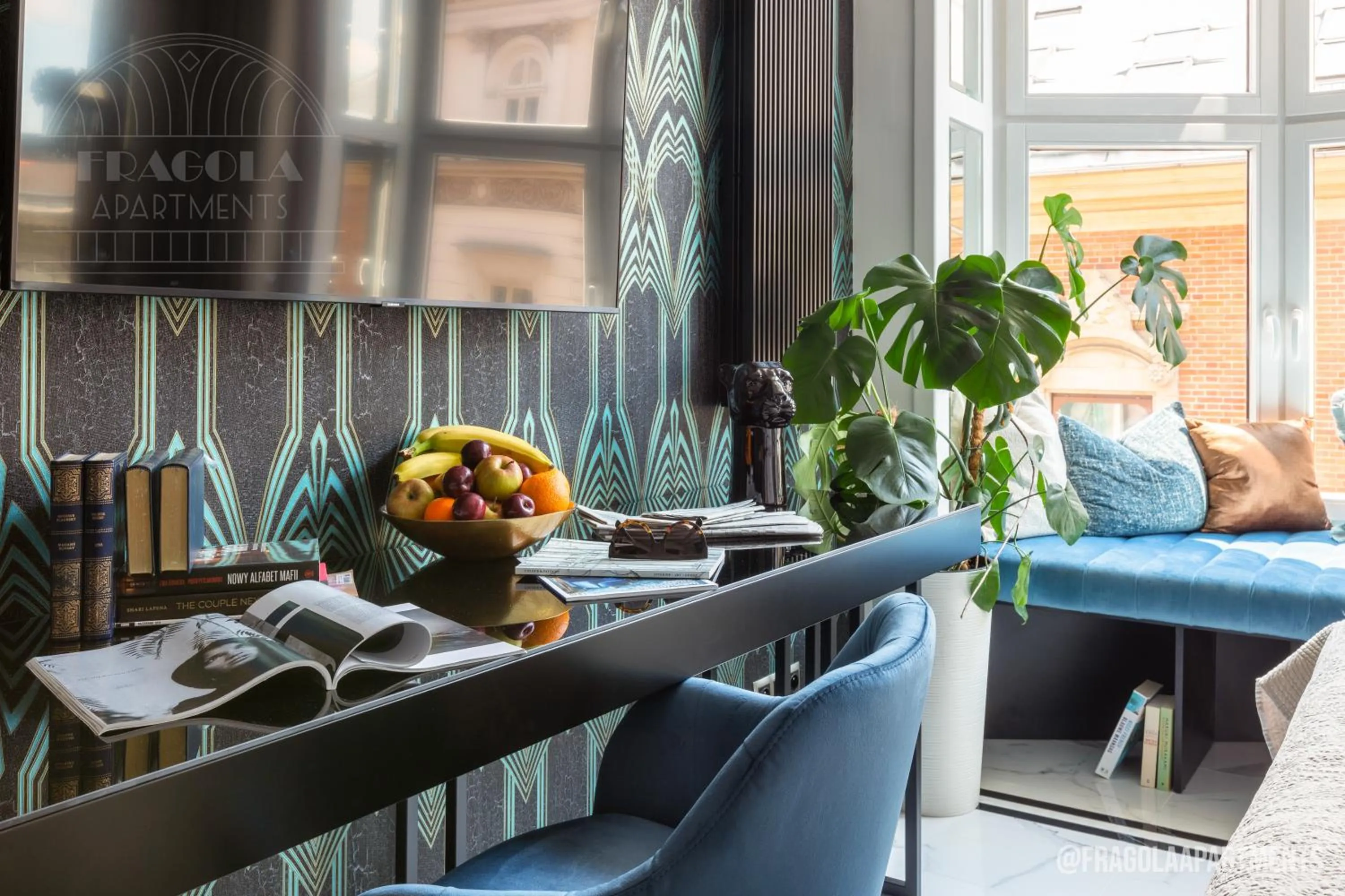 Seating area in Feniks Fragola Apartments