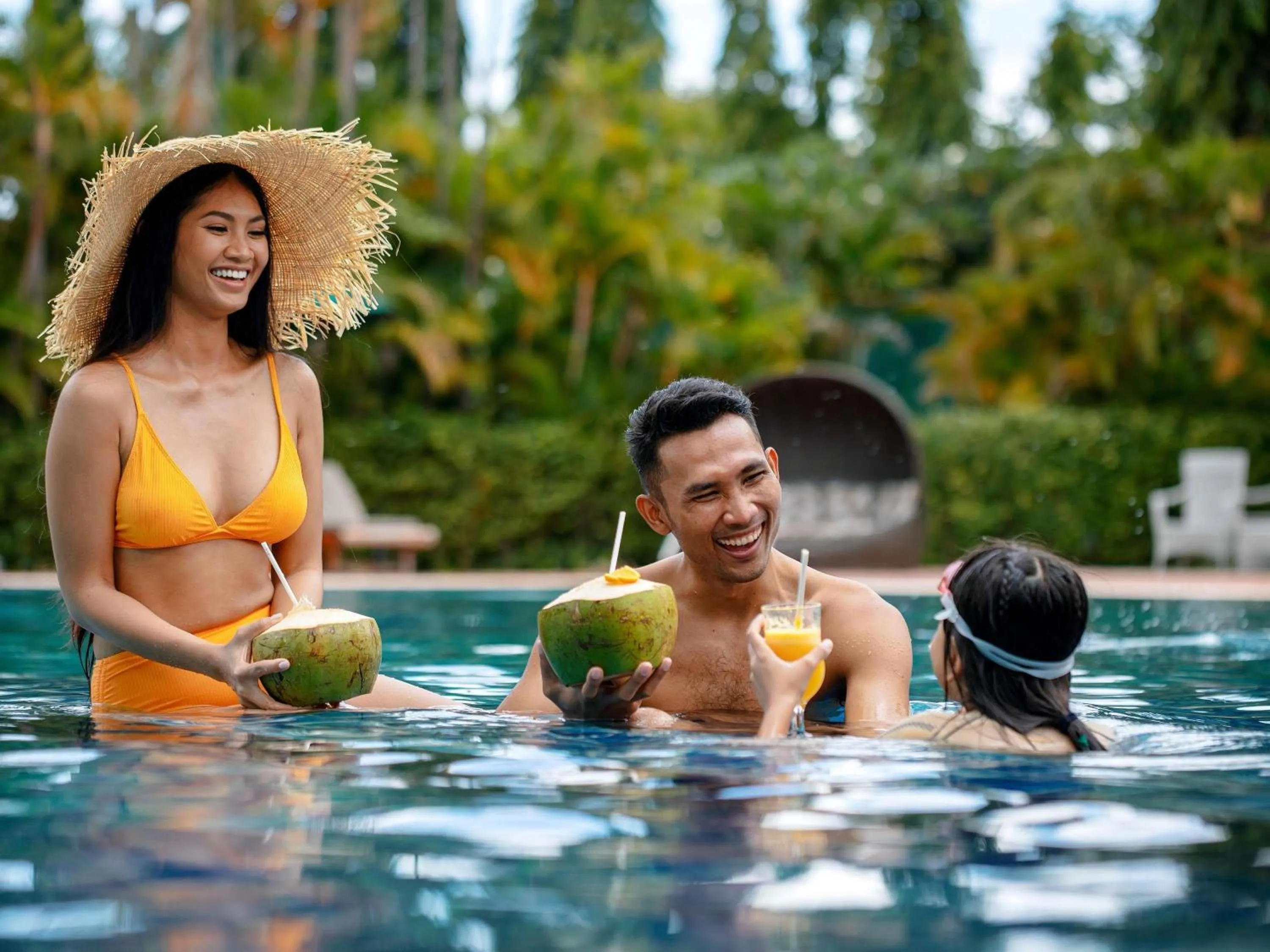 Pool view in Sofitel Phnom Penh Phokeethra
