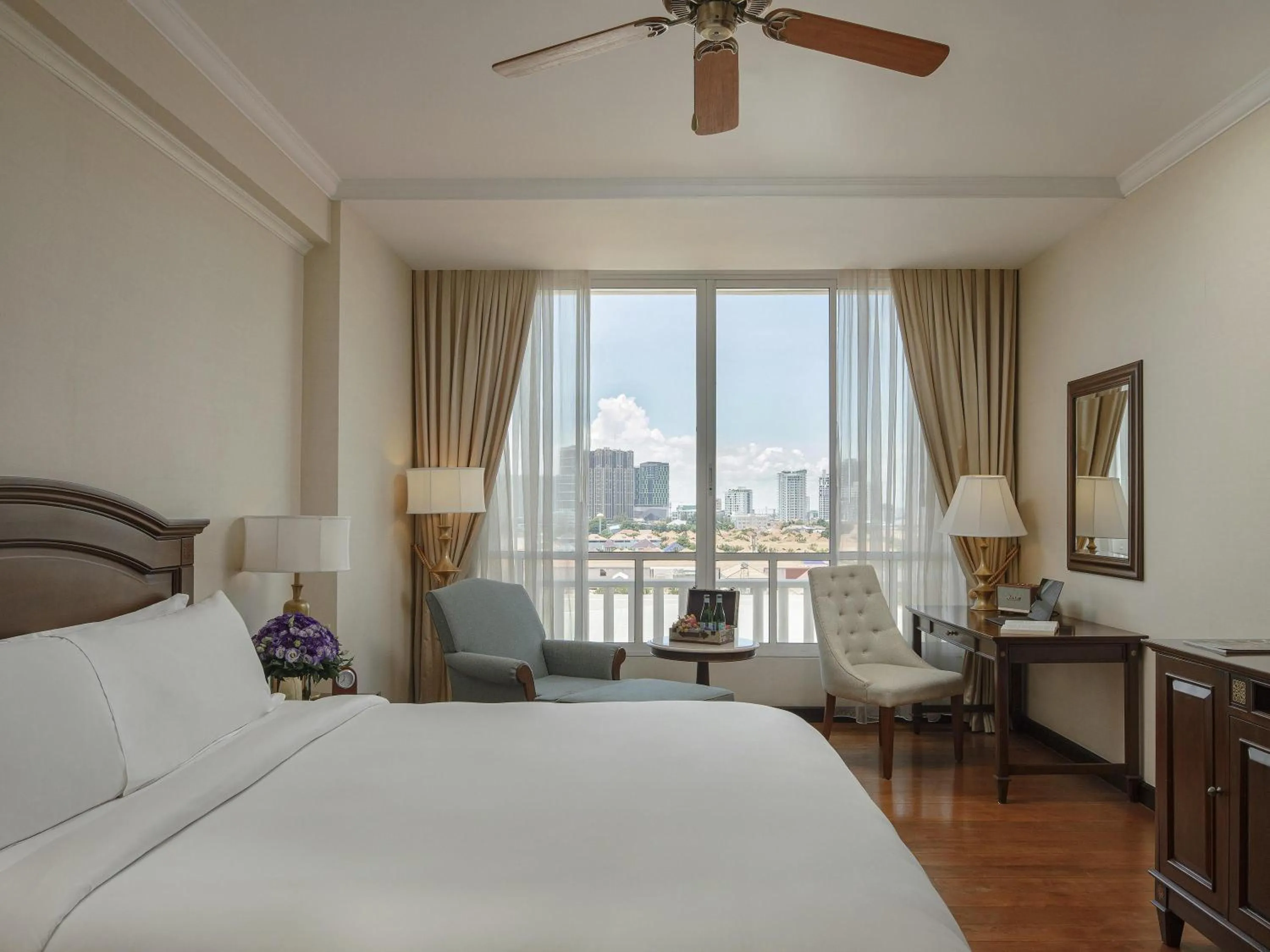 Bedroom, Bed in Sofitel Phnom Penh Phokeethra