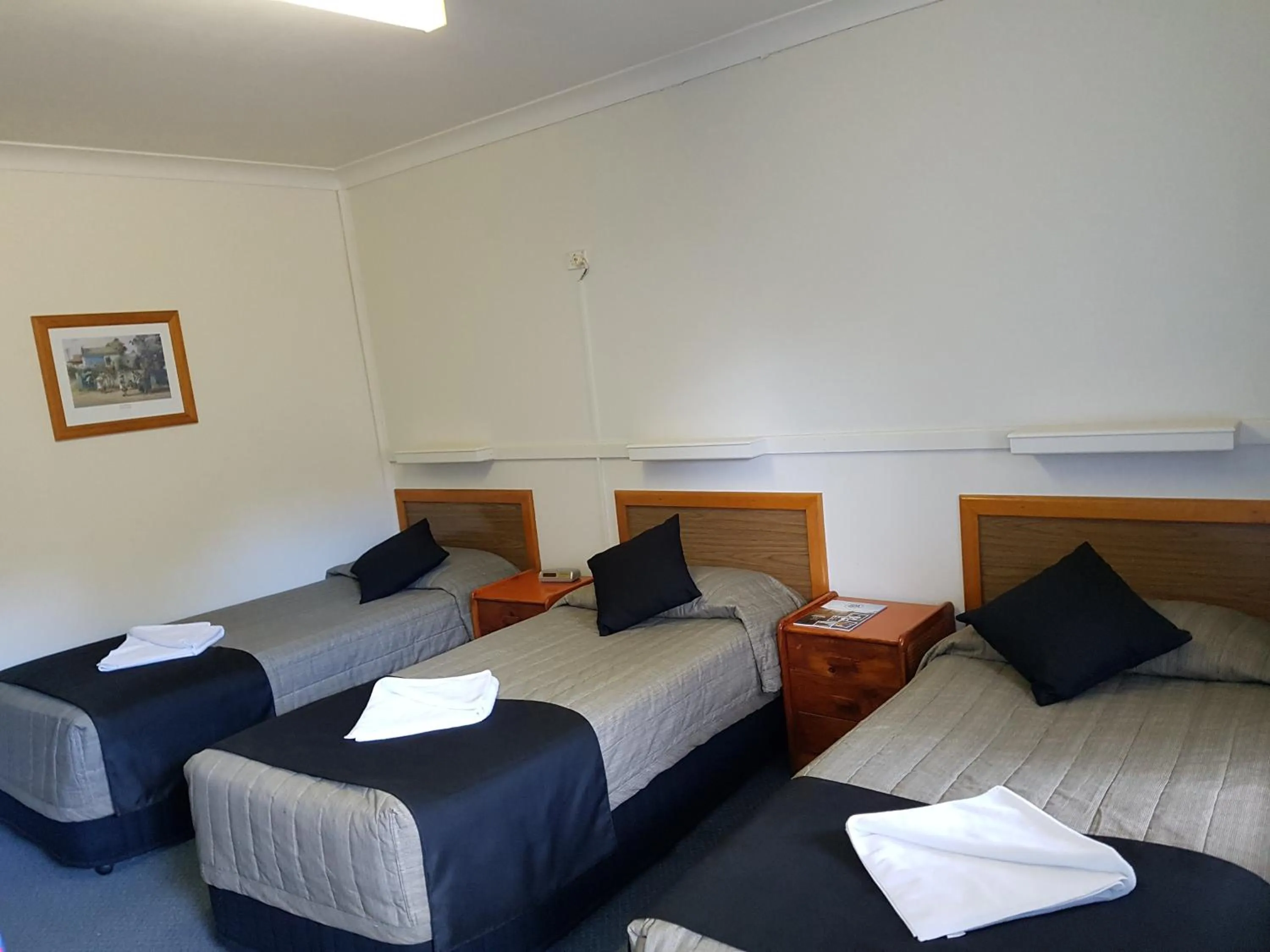 Bed in Valley View Motel