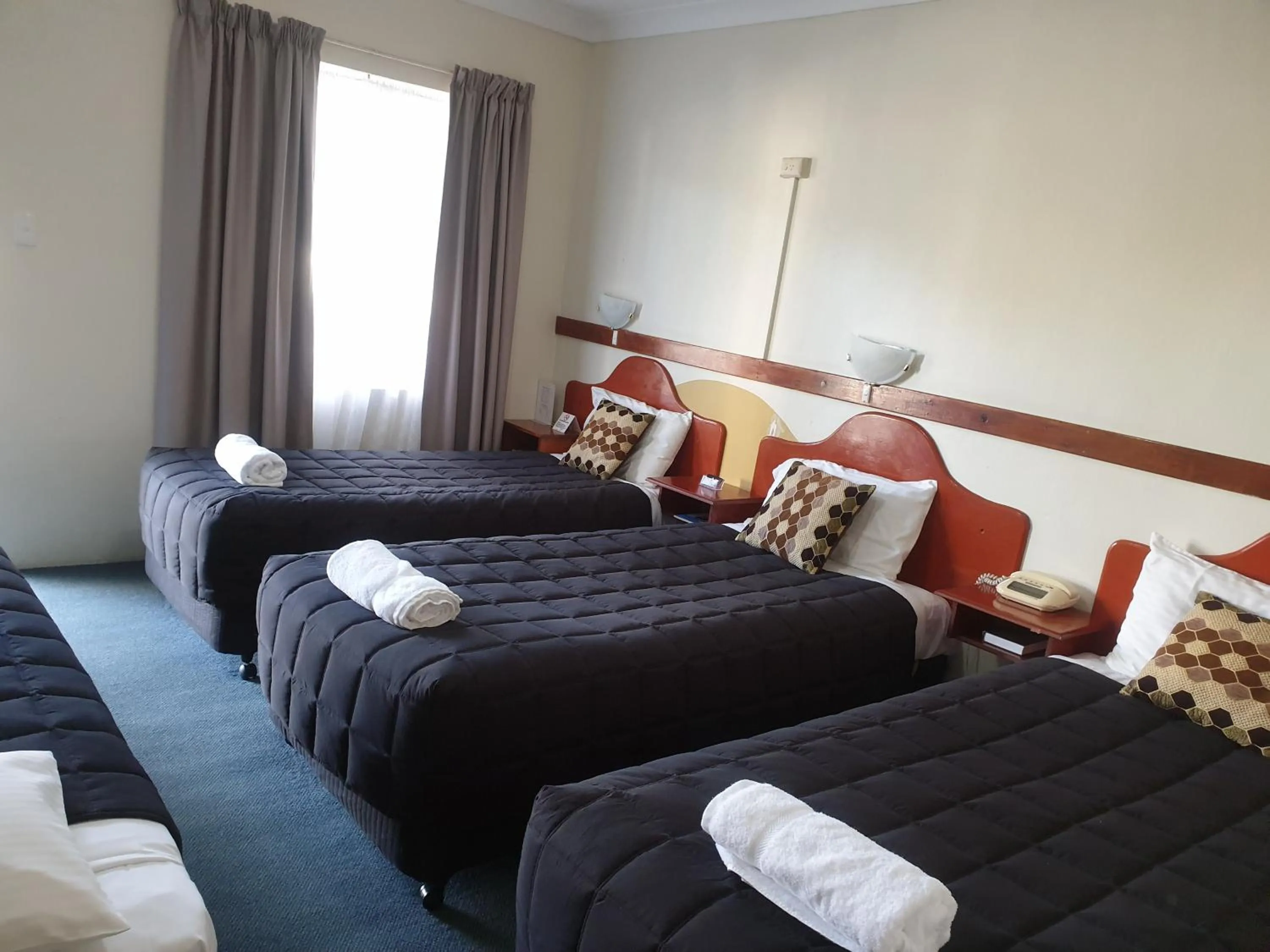 Bed in Valley View Motel