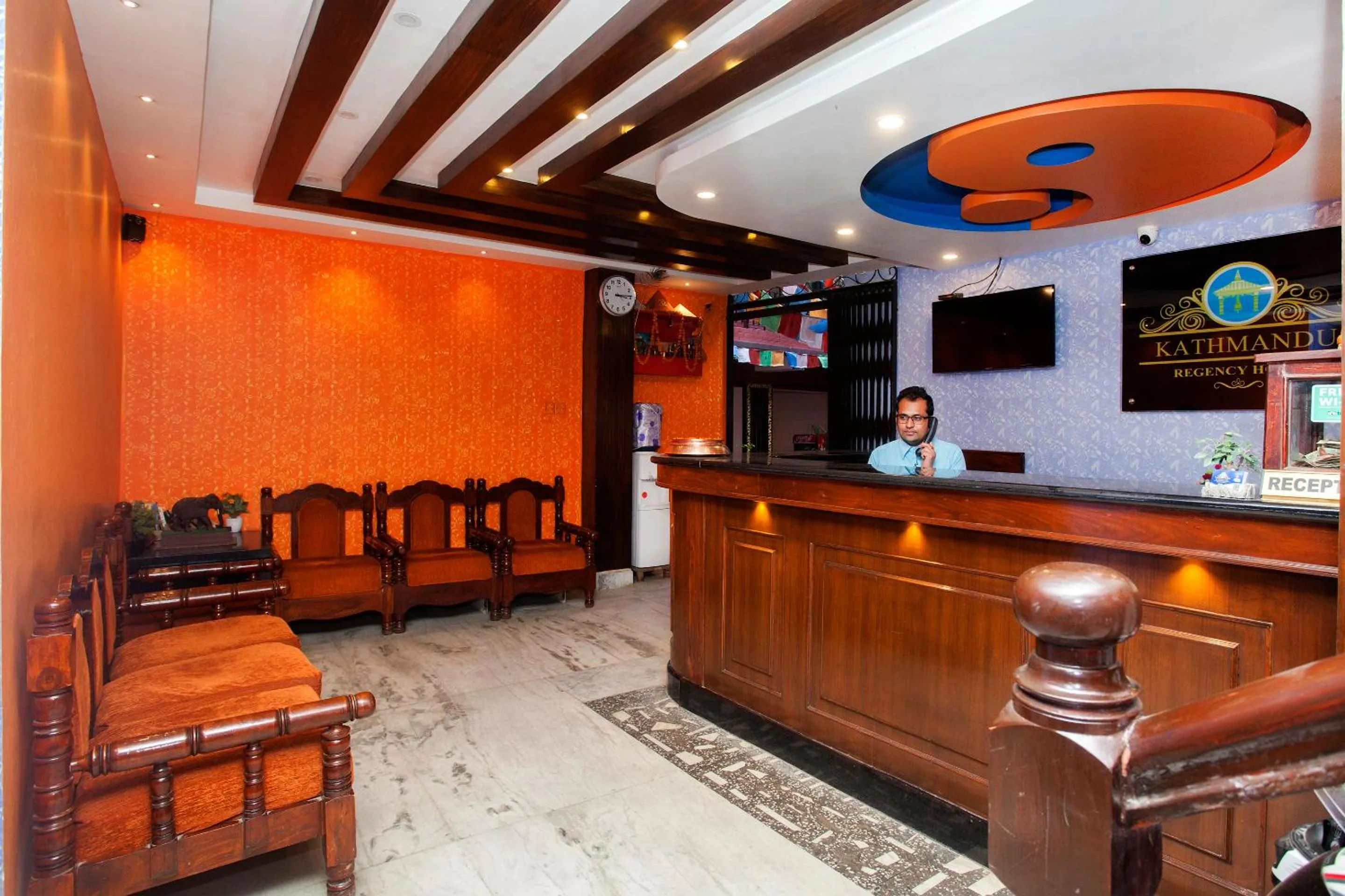 Lobby or reception in Kathmandu Regency Hotel